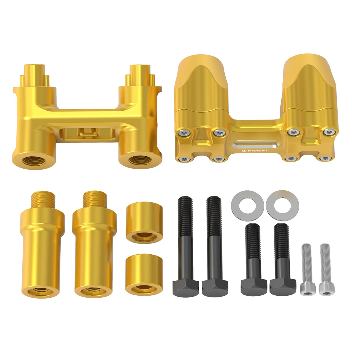 Kickback 1-1/8" Handlebar Riser Kit For Harley Road King Tri Electra Glide Freewheeler - Image 17