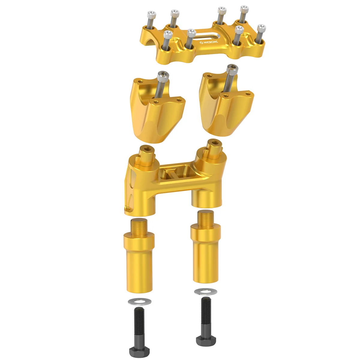 Kickback 1-1/8" Handlebar Riser Kit For Harley Road King Tri Electra Glide Freewheeler - Image 16