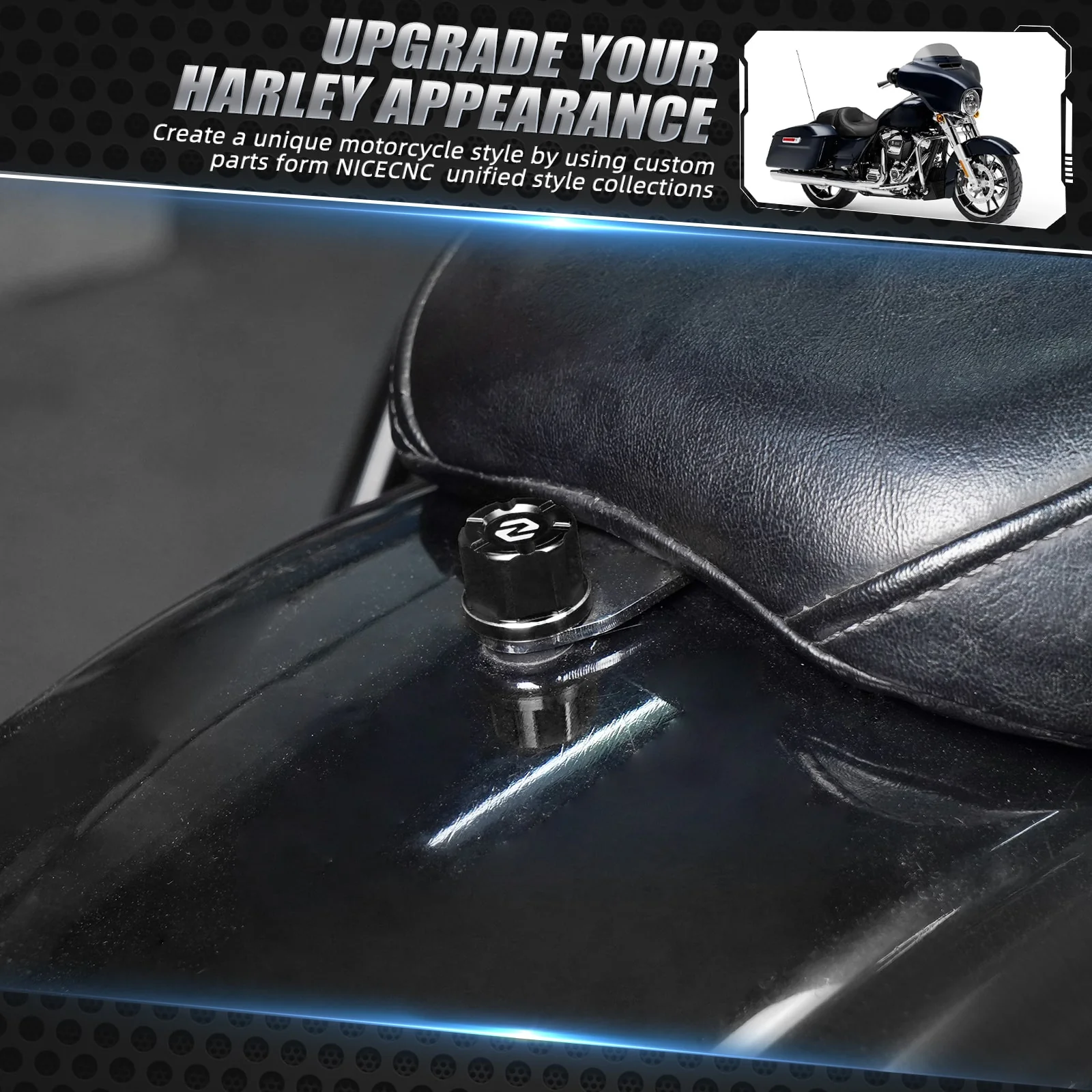 Rear Seat Mounting Bolt Screw For Harley Road King Electra Street Glide - Image 4