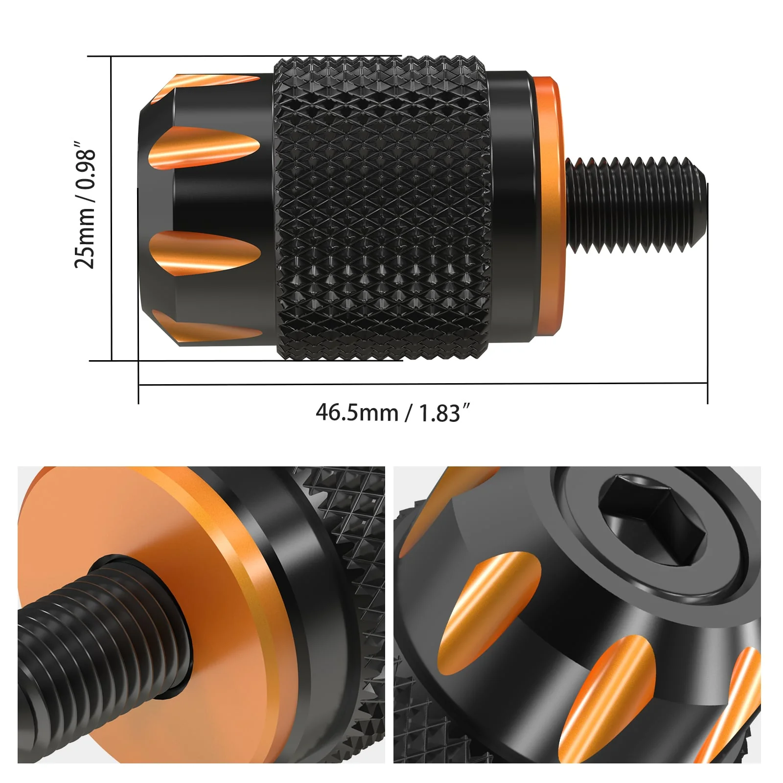 Short Shifter Peg Tip Pad For Harley Dyna Low Rider Street Bob Super Glide Fat Bob - Image 6