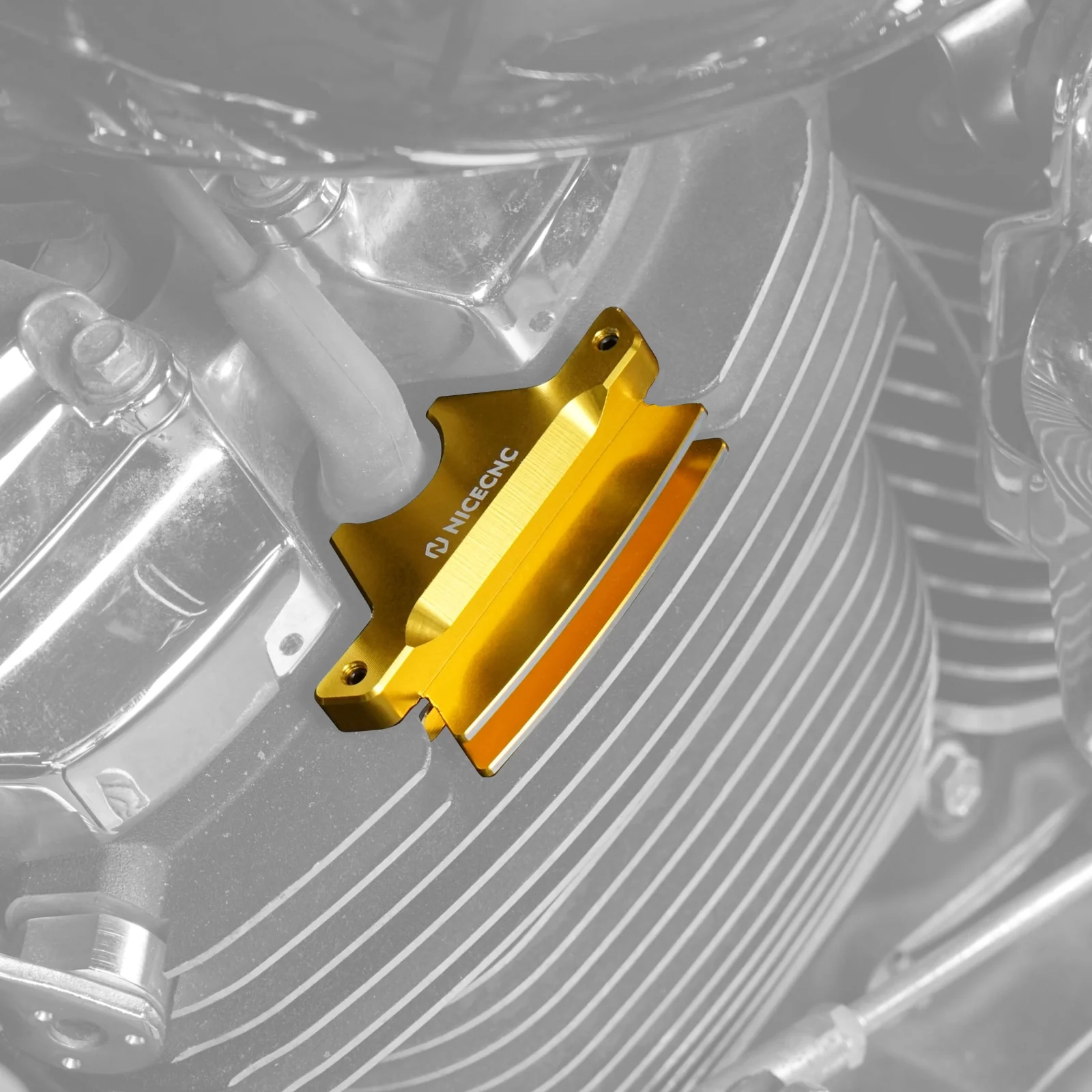 M8 Engine Finned Spark Plug Head Bolt Covers For Harley Road King Electra Street Glide - Image 5