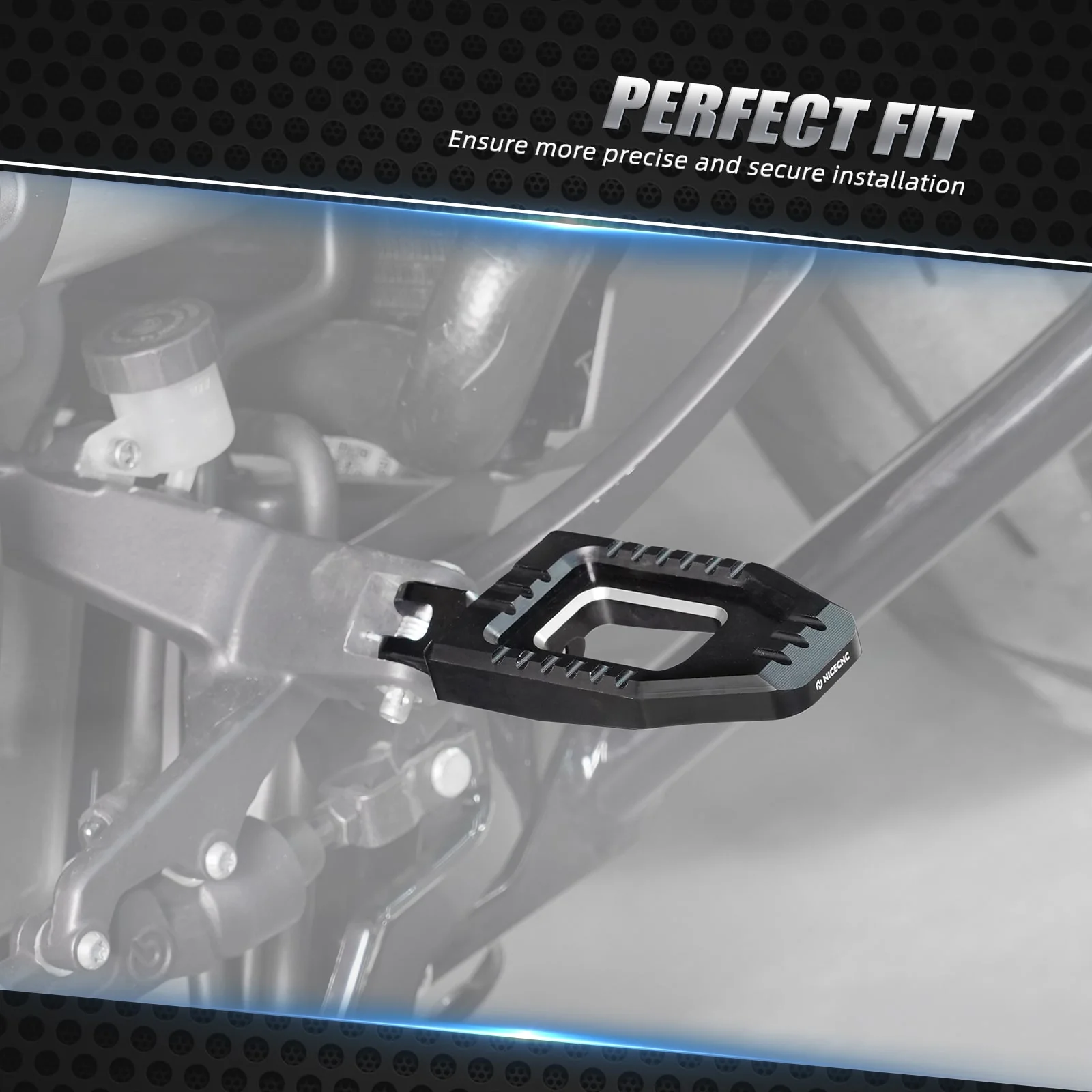 Adjustable Enlarged Rider Footpegs For Harley Softail Standard Low Rider S ST Street Bob - Image 7
