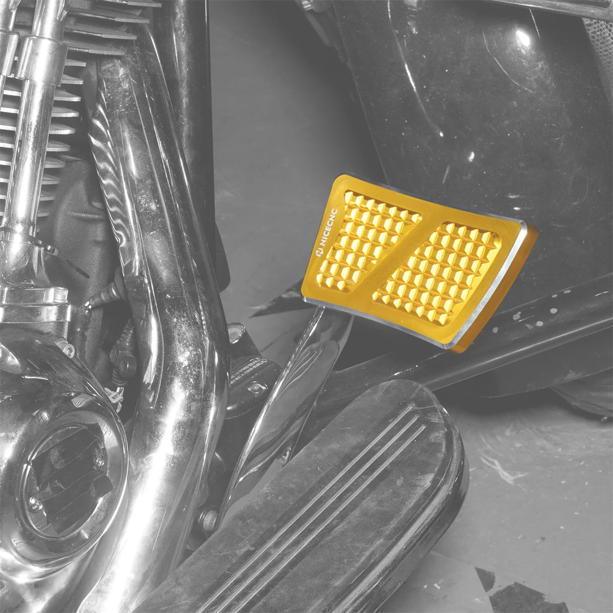 Enlarged Brake Pedal Extension Tip Peg For Harley Road King Electra Street Glide - Image 3