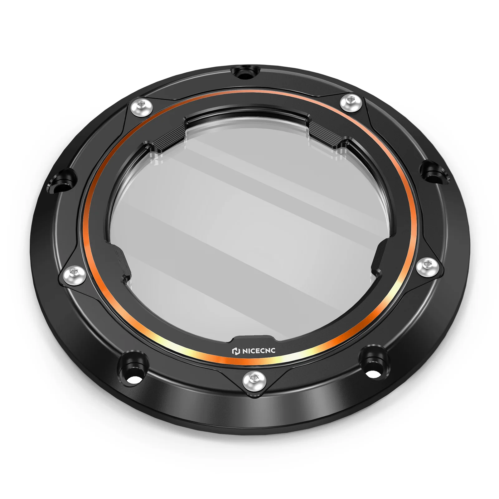 Transparent V Twin Cam Derby Clutch Cover For Harley Road King 99-14 Street Glide 06-15 - Image 8