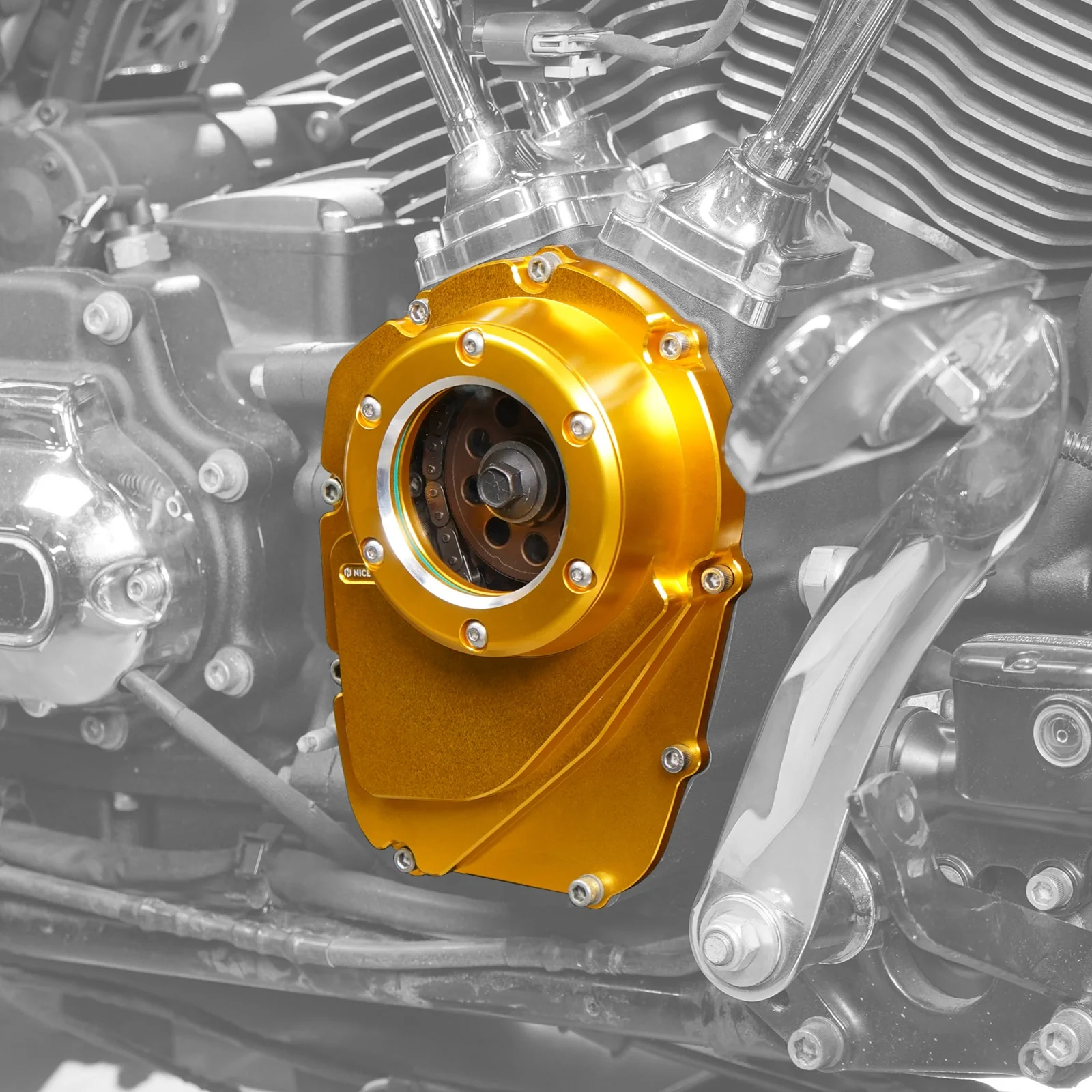 Transparent M8 Camshaft Cam Shaft Cover For Harley Road King Electra Street Glide - Image 3