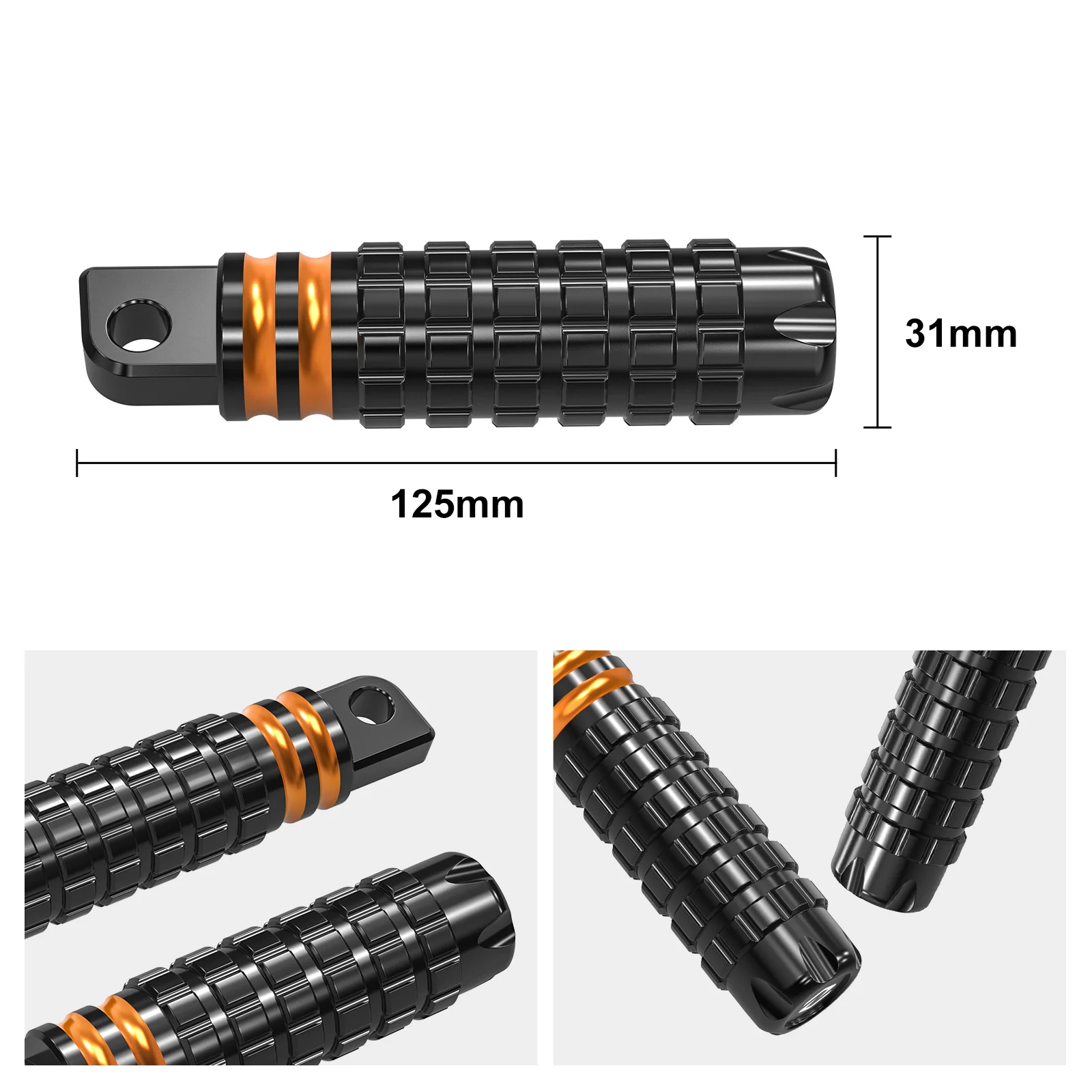 Rear Passenger Footpegs Footrest For Harley Sportster 1200 72 48 XL Iron 883 - Image 6