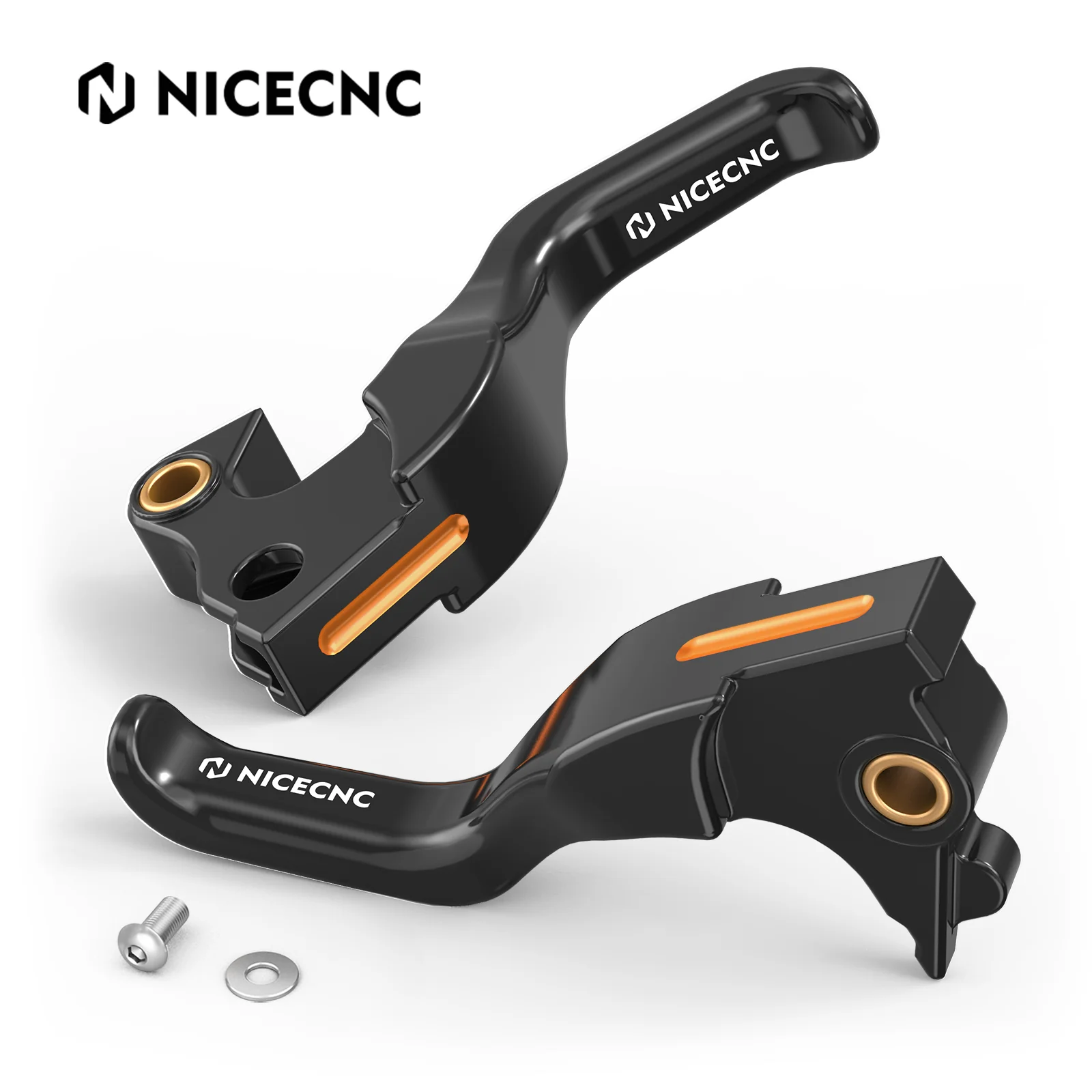 2-Finger Short Brake Clutch Levers For Harley Sportster 1200 48 XL Iron 883 XL883N - Image 5
