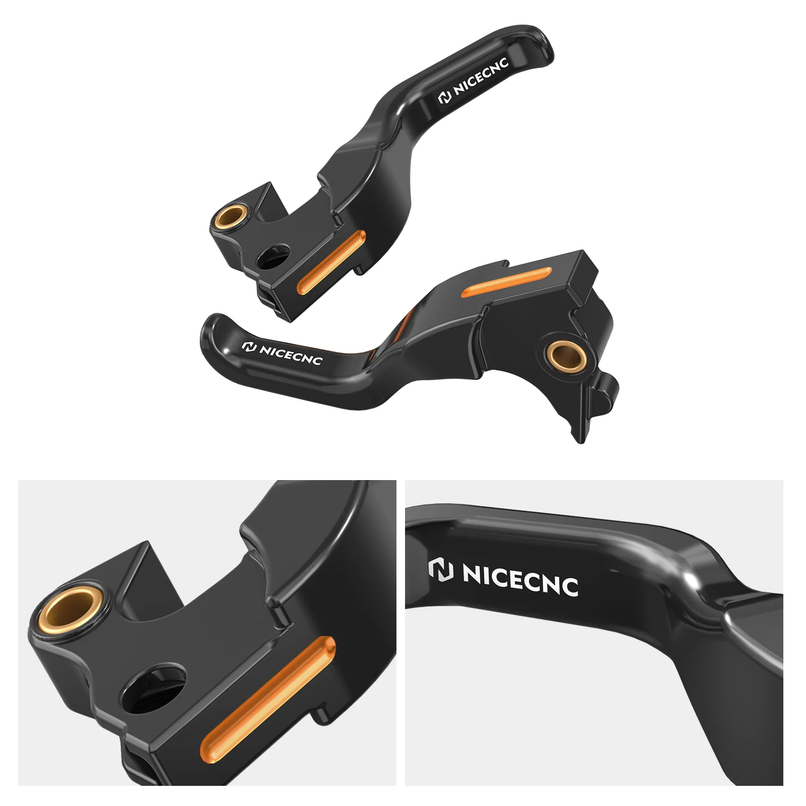 2-Finger Short Brake Clutch Levers For Harley Sportster 1200 48 XL Iron 883 XL883N - Image 8