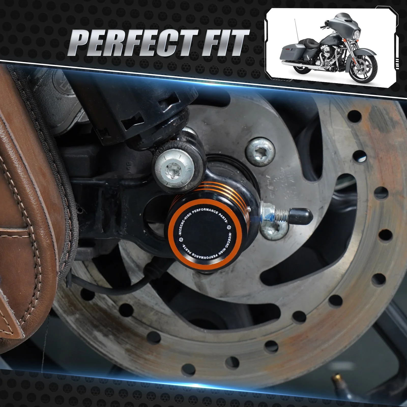 Front Axle Nut Covers Caps For Harley Sportster 1200 48 72 XL Iron 883 Roadster - Image 24