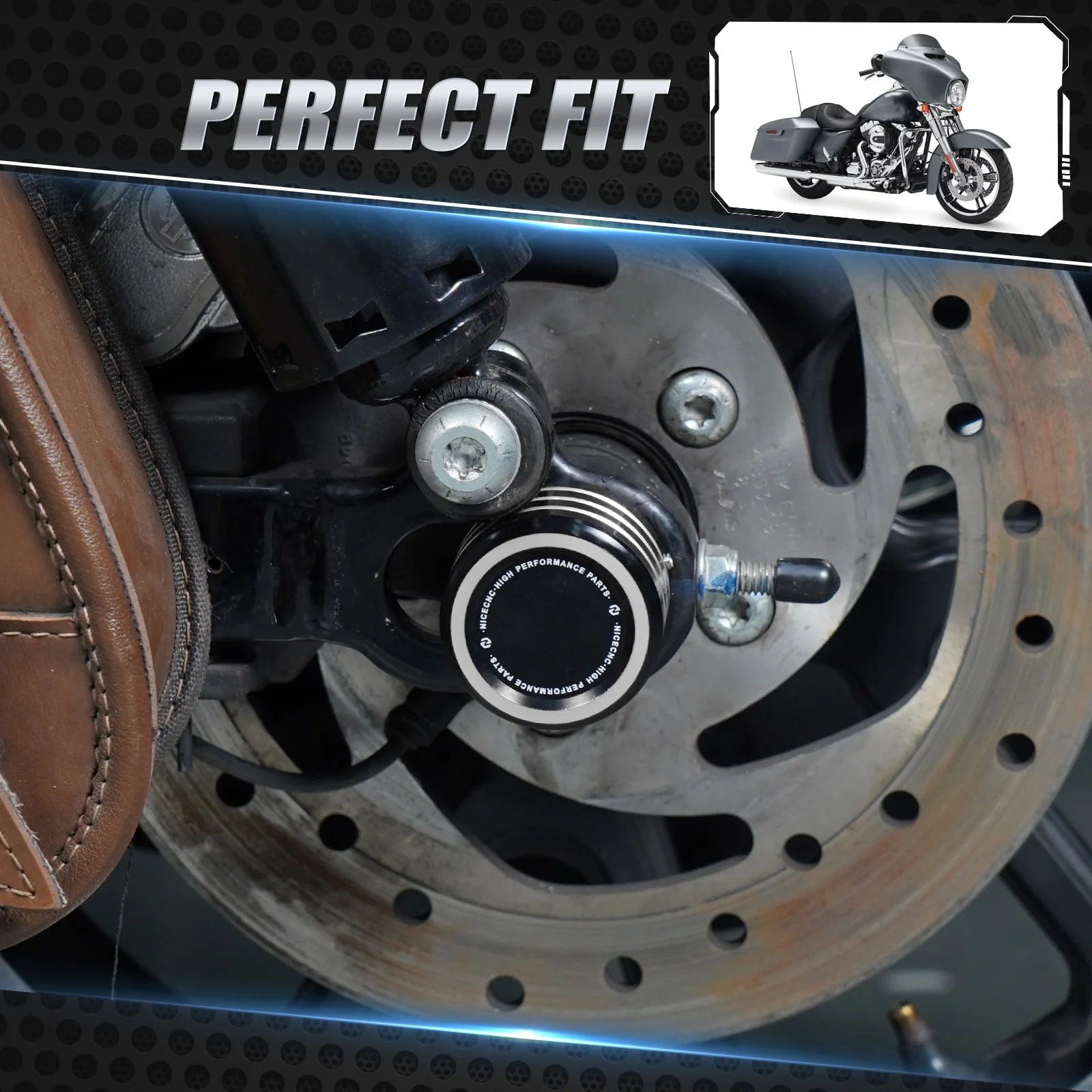 Front Axle Nut Covers Caps For Harley Sportster 1200 48 72 XL Iron 883 Roadster - Image 27
