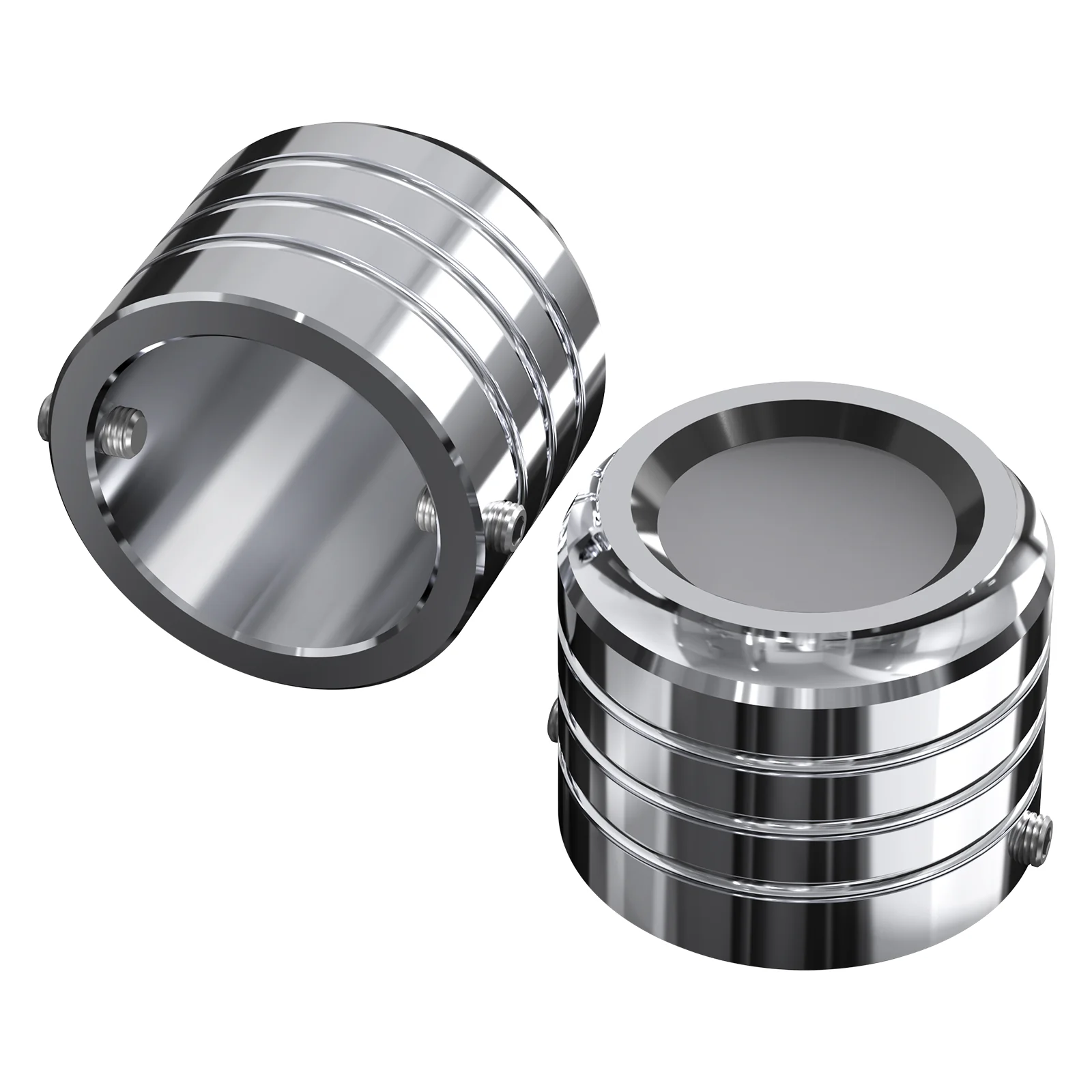 Chrome Front Axle Nut Covers Caps For Harley Sportster 1200 883 72 48 XL - Image 6