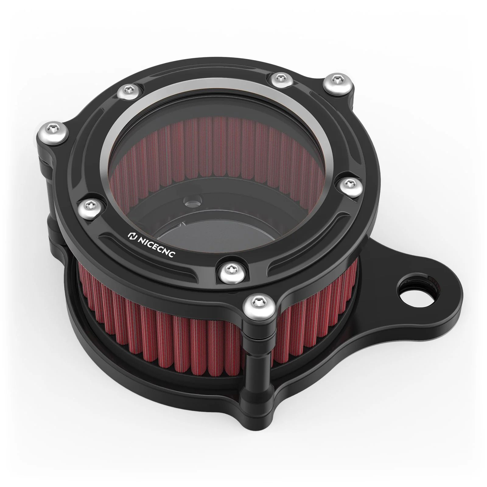 Full Clear Air Cleaner Intake Filter Kit For Harley Sportster 1200 48 XL Iron 883 XL883N - Image 11