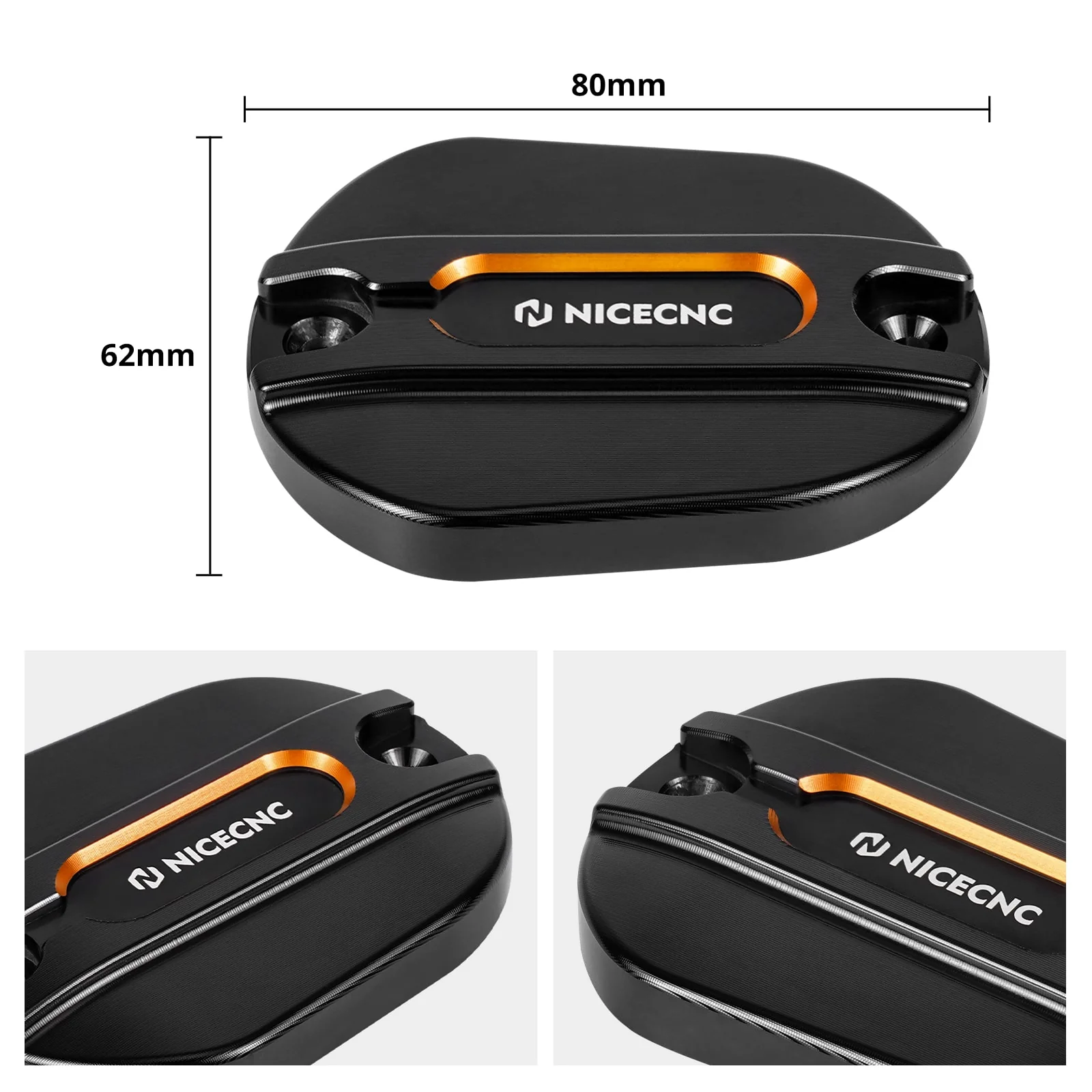 Front Brake Reservoir Master Cylinder Cover Cap For Harley Sportster 1200 883 48 72 XL - Image 6