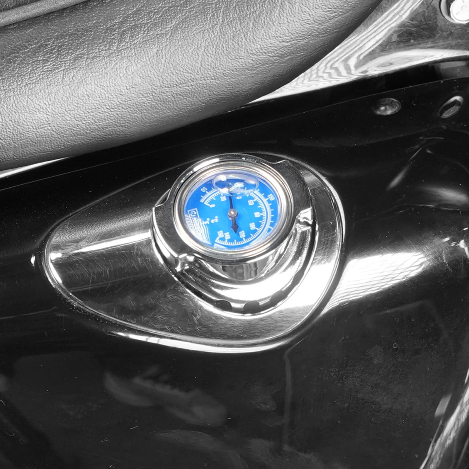 Oil Dipstick Filler Plug w/Thermometer Gauge For Harley Sportster 1200 48 72 XL Iron 883 - Image 3