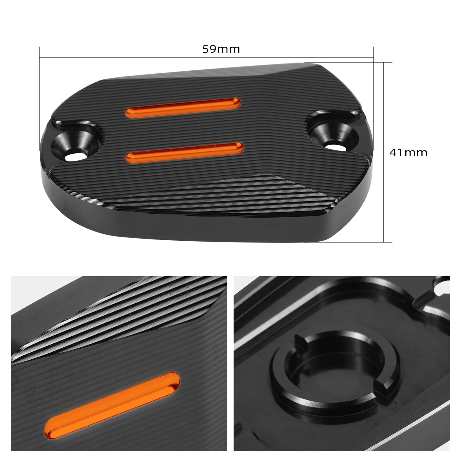 Rear Brake Master Cylinder Cover Cap For Harley Sportster 1200 48 Iron 883 XL - Image 6