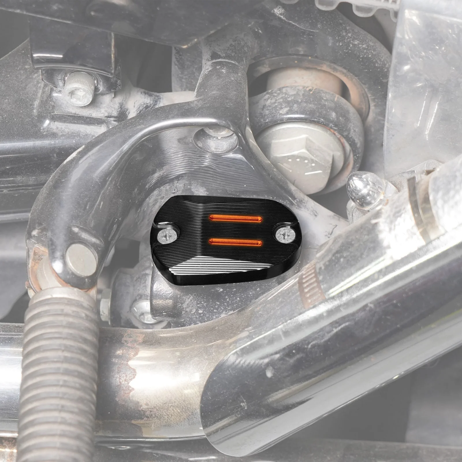 Rear Brake Master Cylinder Cover Cap For Harley Sportster 1200 48 Iron 883 XL - Image 7