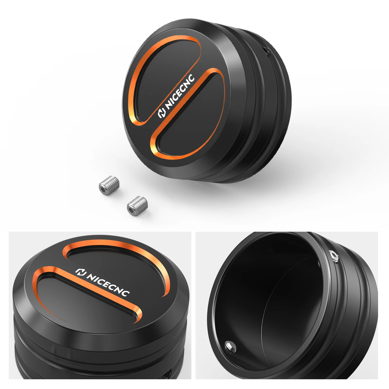 Upper Fork Stem Nut Covers Caps For Harley Sportster 1200 48 XL Iron 883 XL883N - Image 6