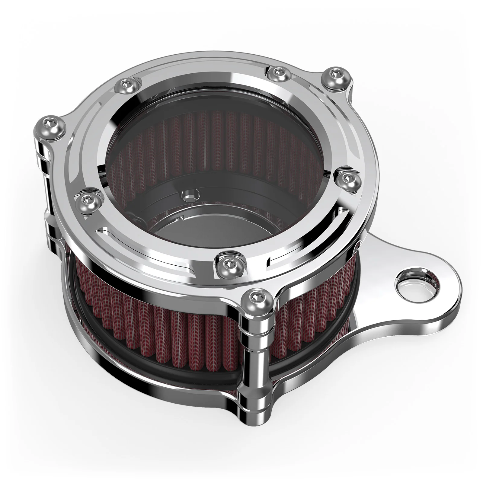 Chrome Full Clear Air Cleaner Intake Filter For Harley Sportster 1200 883 48 XL - Image 3