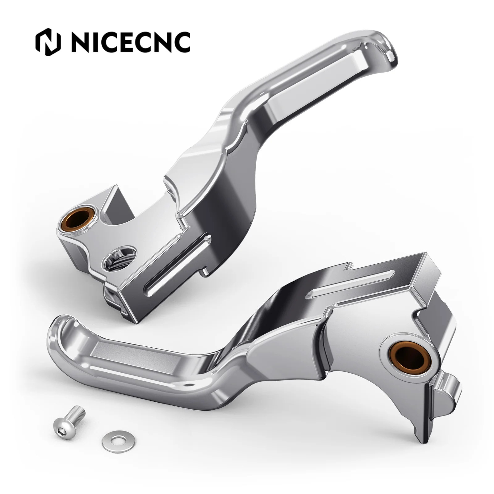 2-Finger Short Brake Clutch Levers For Harley Sportster 1200 48 XL Iron 883 XL883N - Image 12
