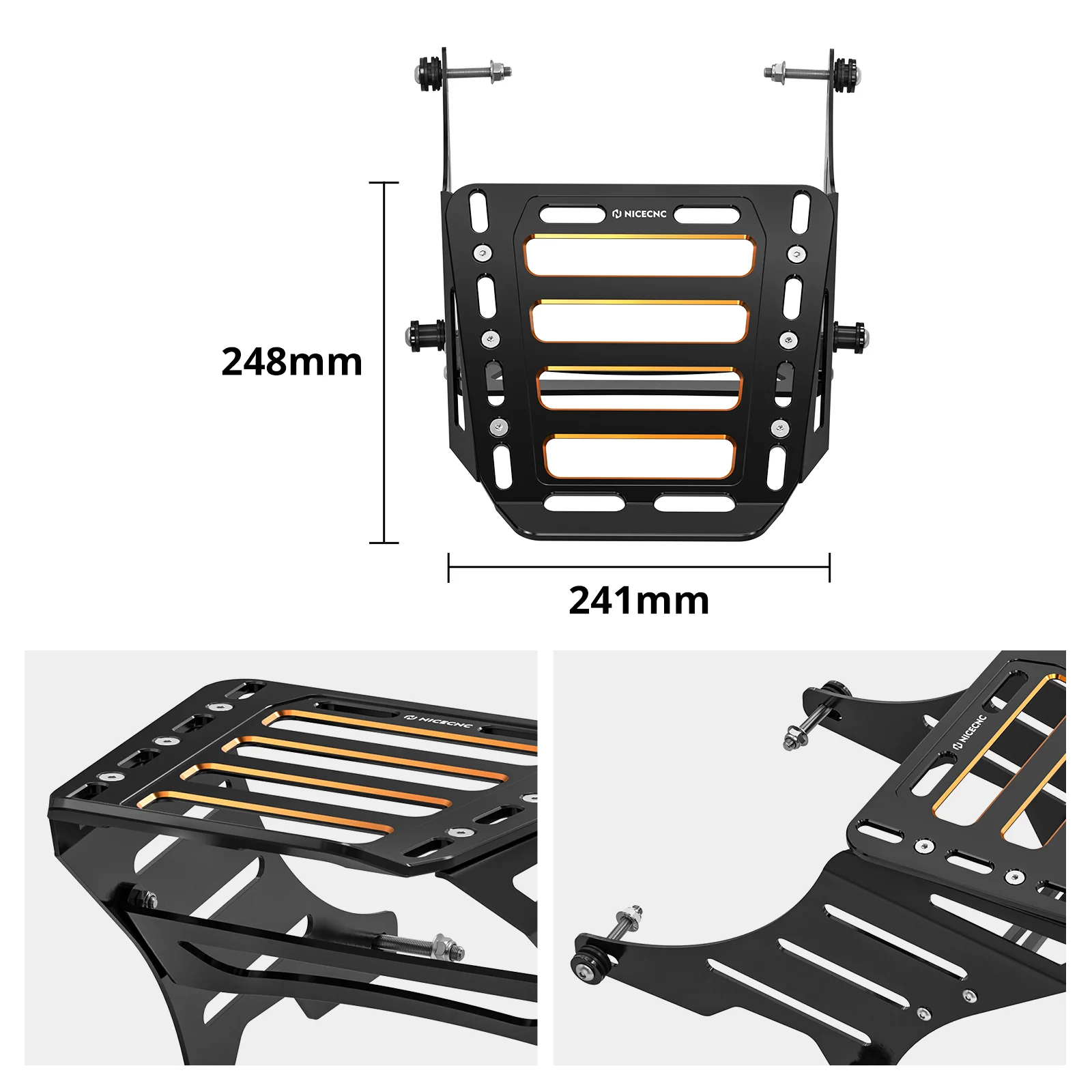 Rear Luggage Rack Tail Bag Bracket Mount Kit For Harley Sportster 1200 XL Iron 883 - Image 7