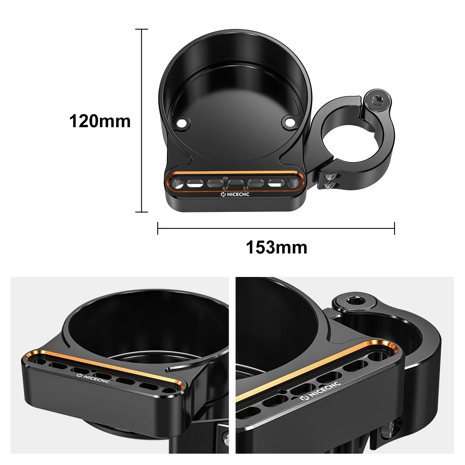 Speedo & Indicator Lights Relocation Bracket Kit For Harley Sportster 1200 883 48 72 XL - Image 7