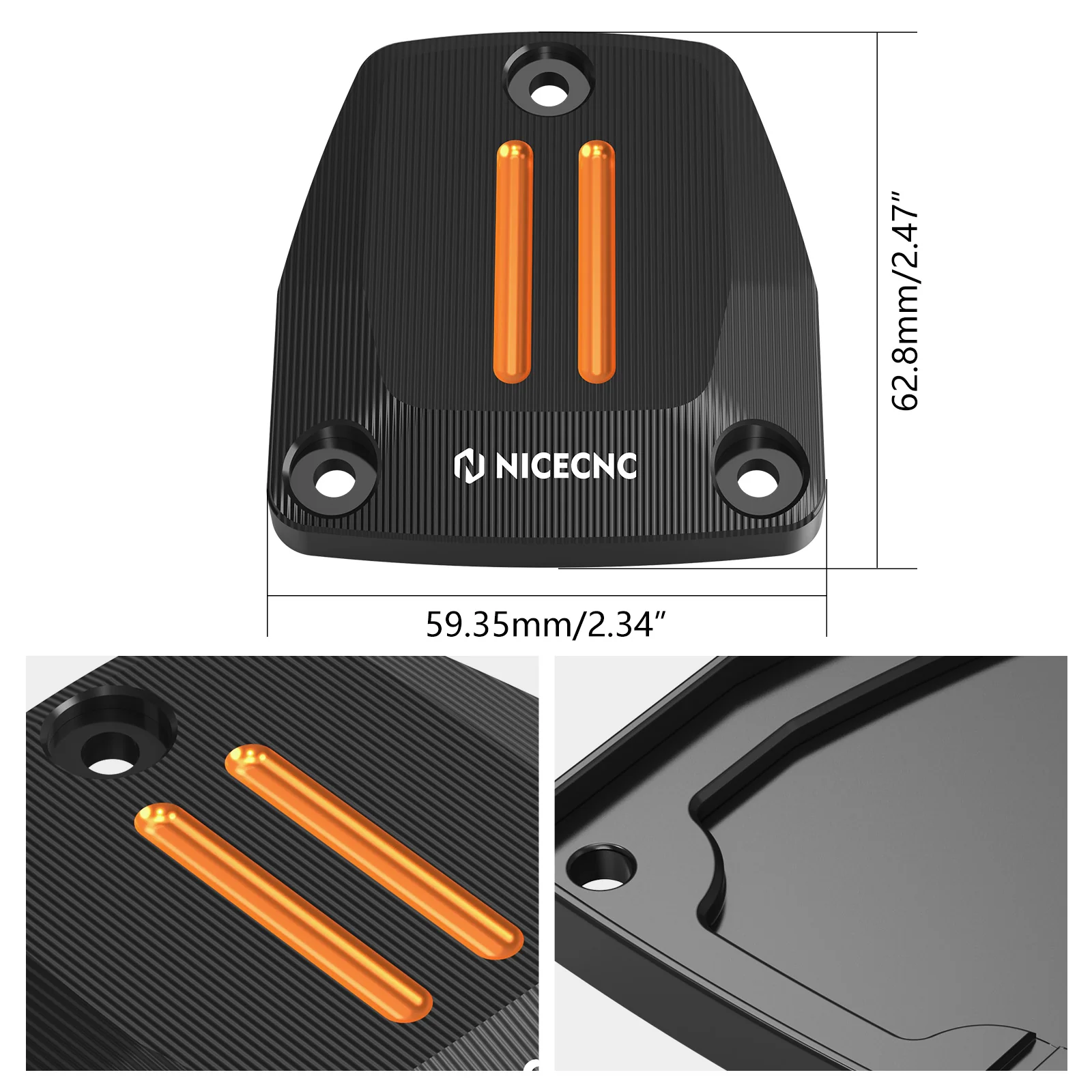 Front Brake Reservoir Master Cylinder Cover For Harley Sportster S 1250 Nightster - Image 7