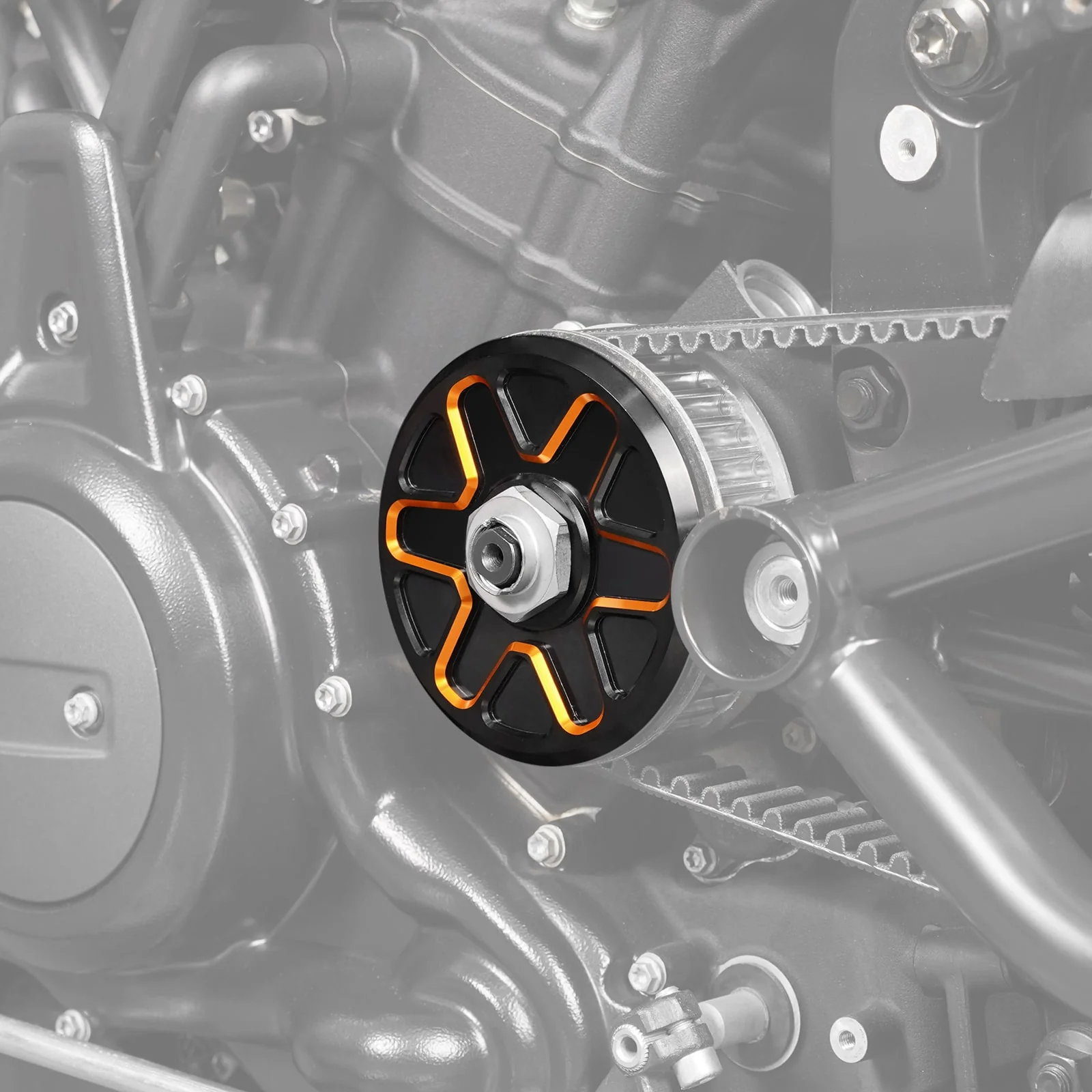 Front Sprocket + Transmission Sprocket Belt Covers Set For Harley Sportster S 1250 Nightster - Image 11