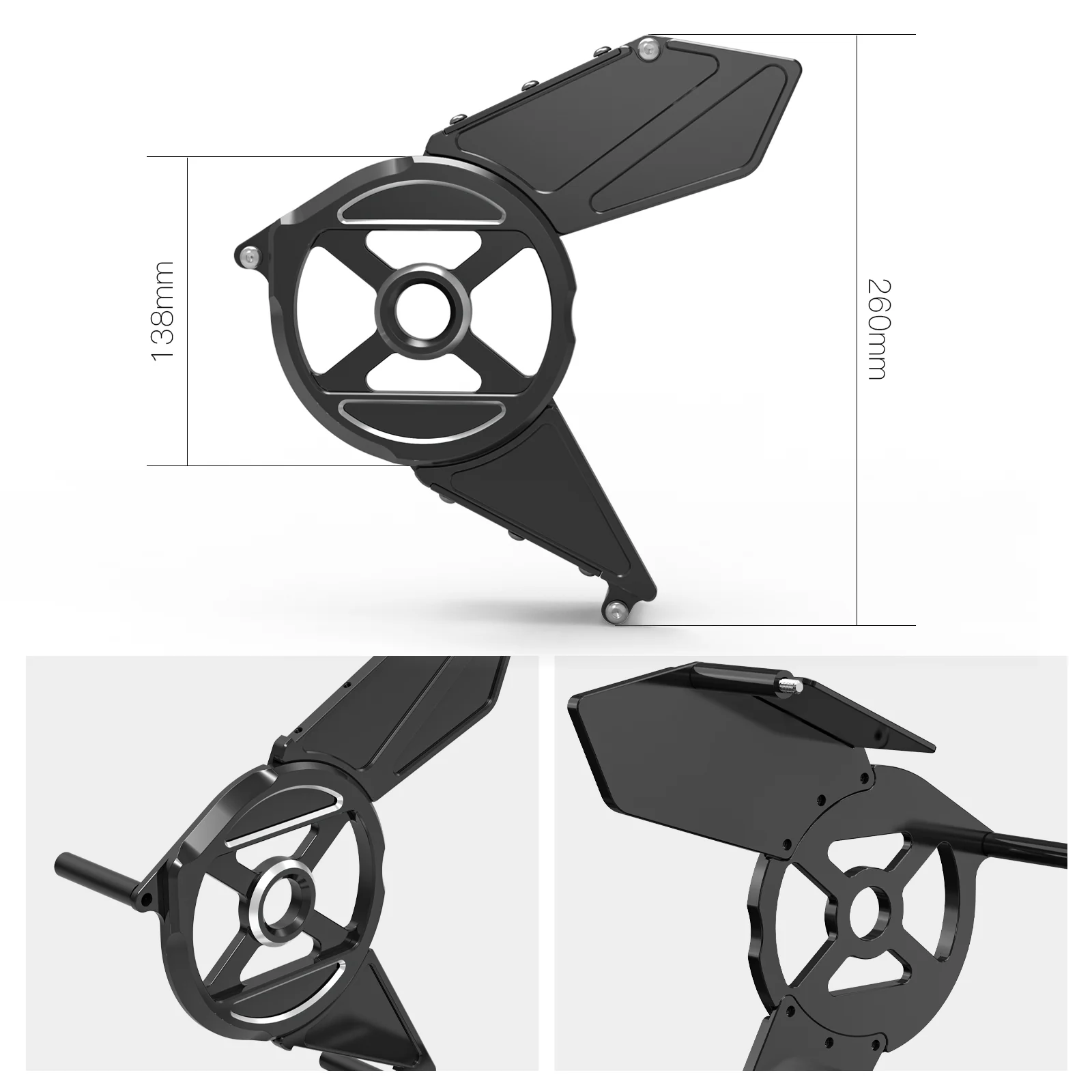 Front Sprocket + Transmission Sprocket Belt Covers Set For Harley Sportster S 1250 Nightster - Image 18