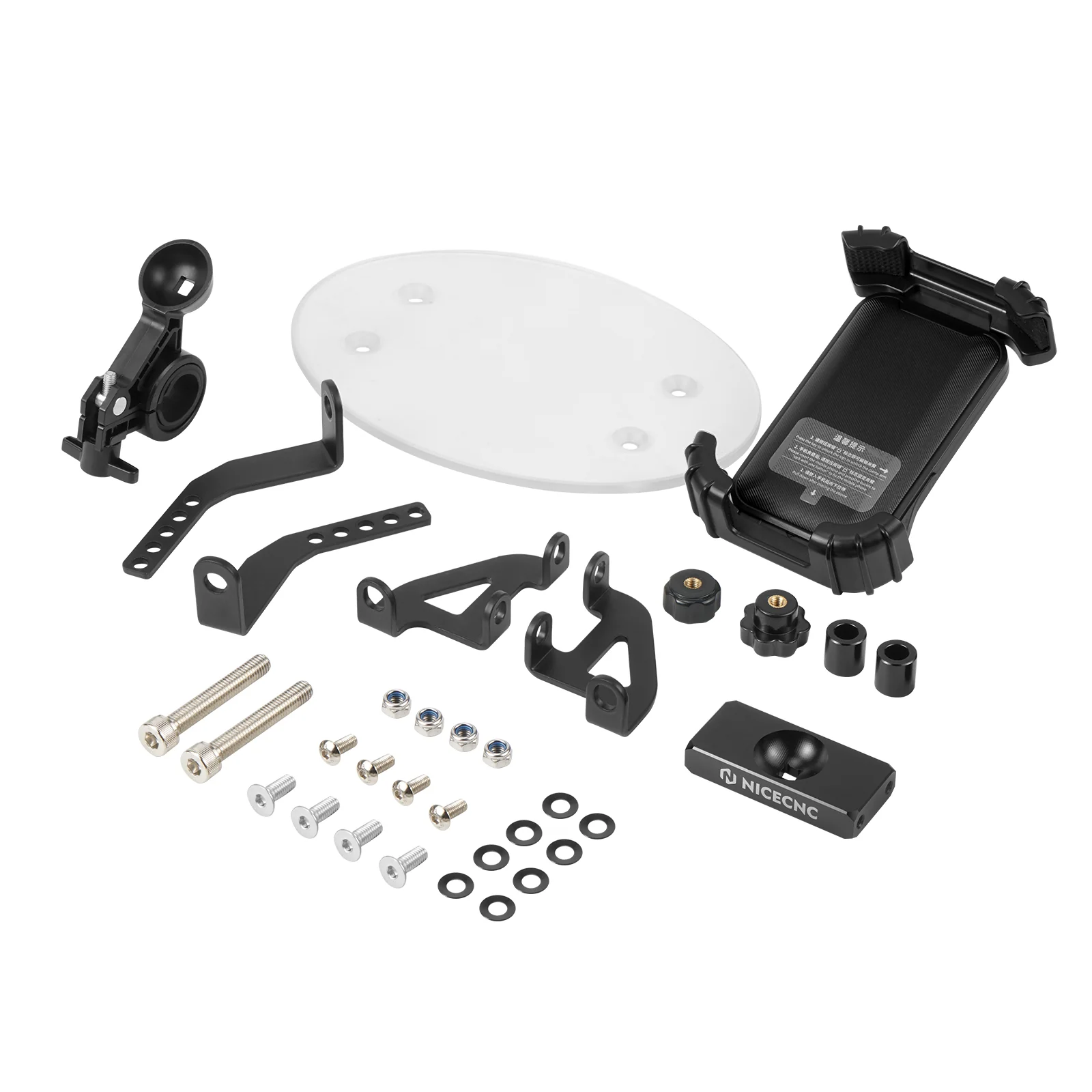 Handlebar Kickback Risers & Phone Holder Bracket Mount Kit For Harley Sportster S 1250 - Image 11