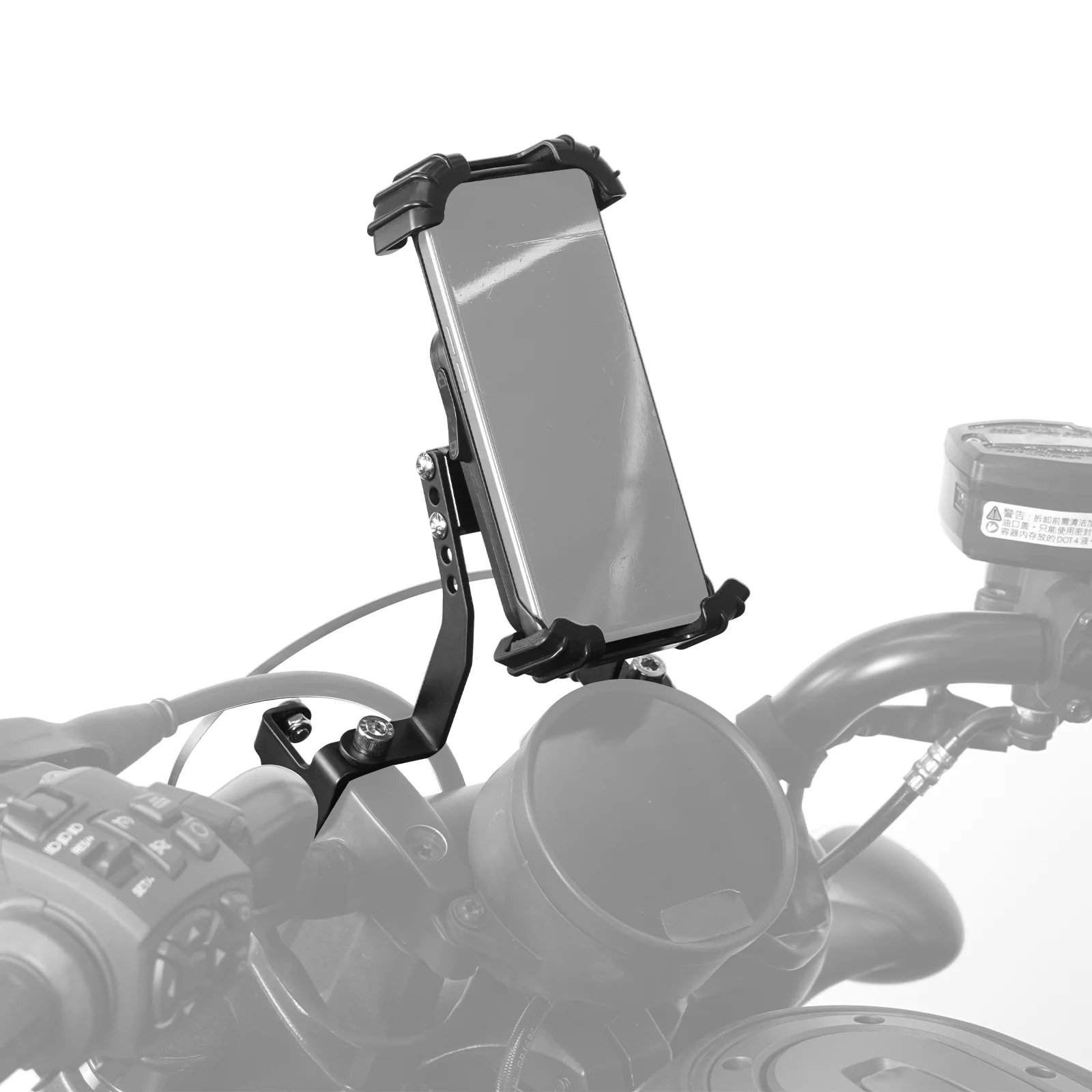 Handlebar Kickback Risers & Phone Holder Bracket Mount Kit For Harley Sportster S 1250 - Image 5