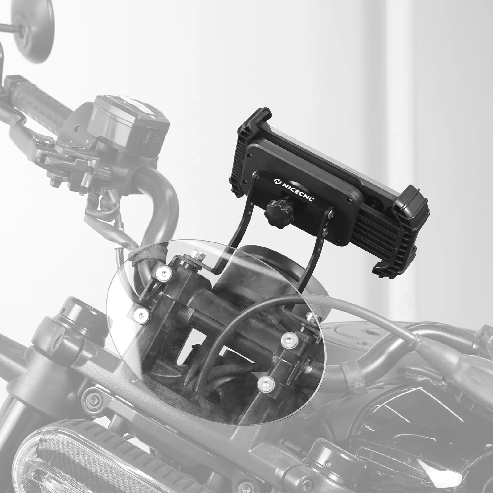 Handlebar Kickback Risers & Phone Holder Bracket Mount Kit For Harley Sportster S 1250 - Image 6