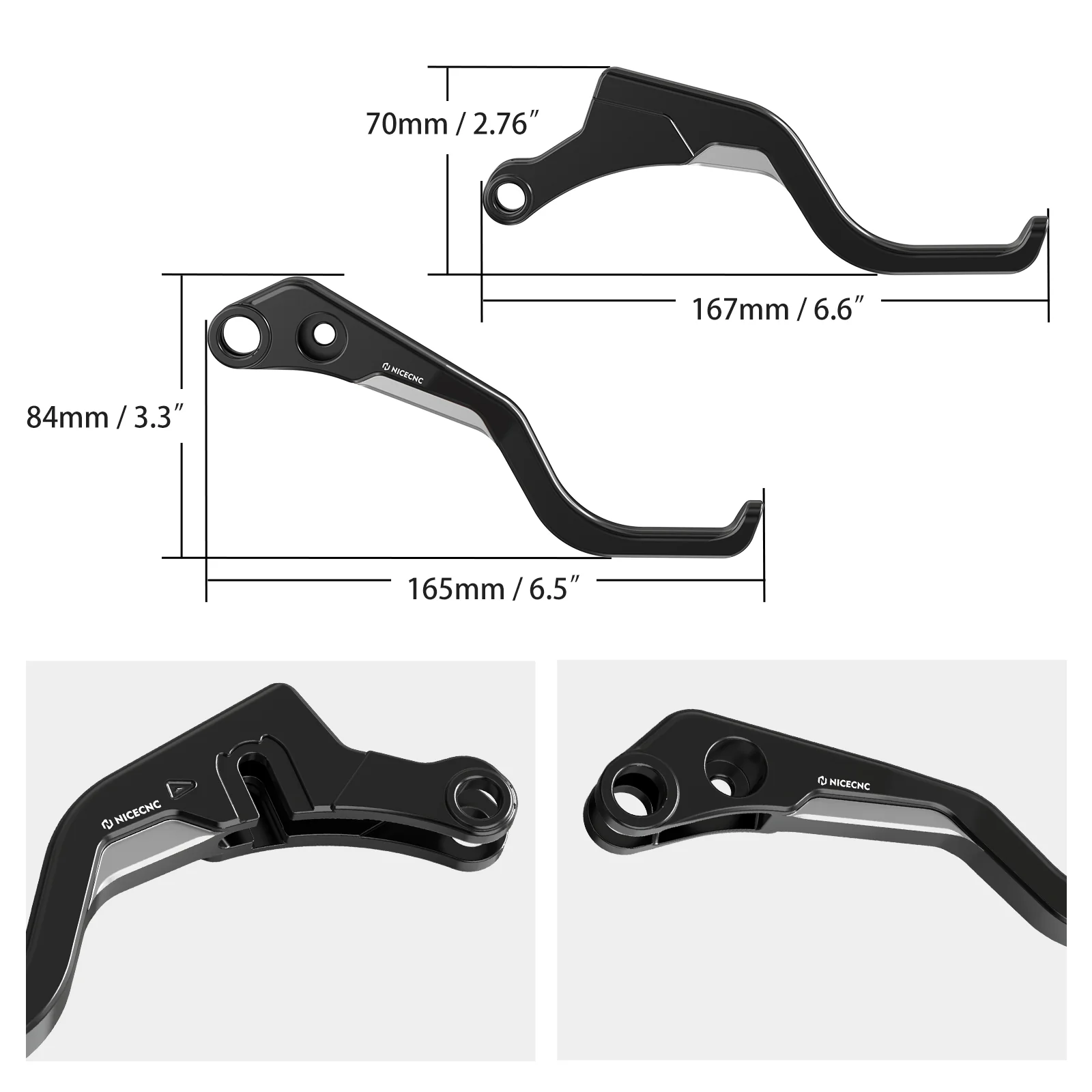 2-Finger Short Brake Clutch Levers For Harley Sportster S Pan America 1250 Nightster - Image 9