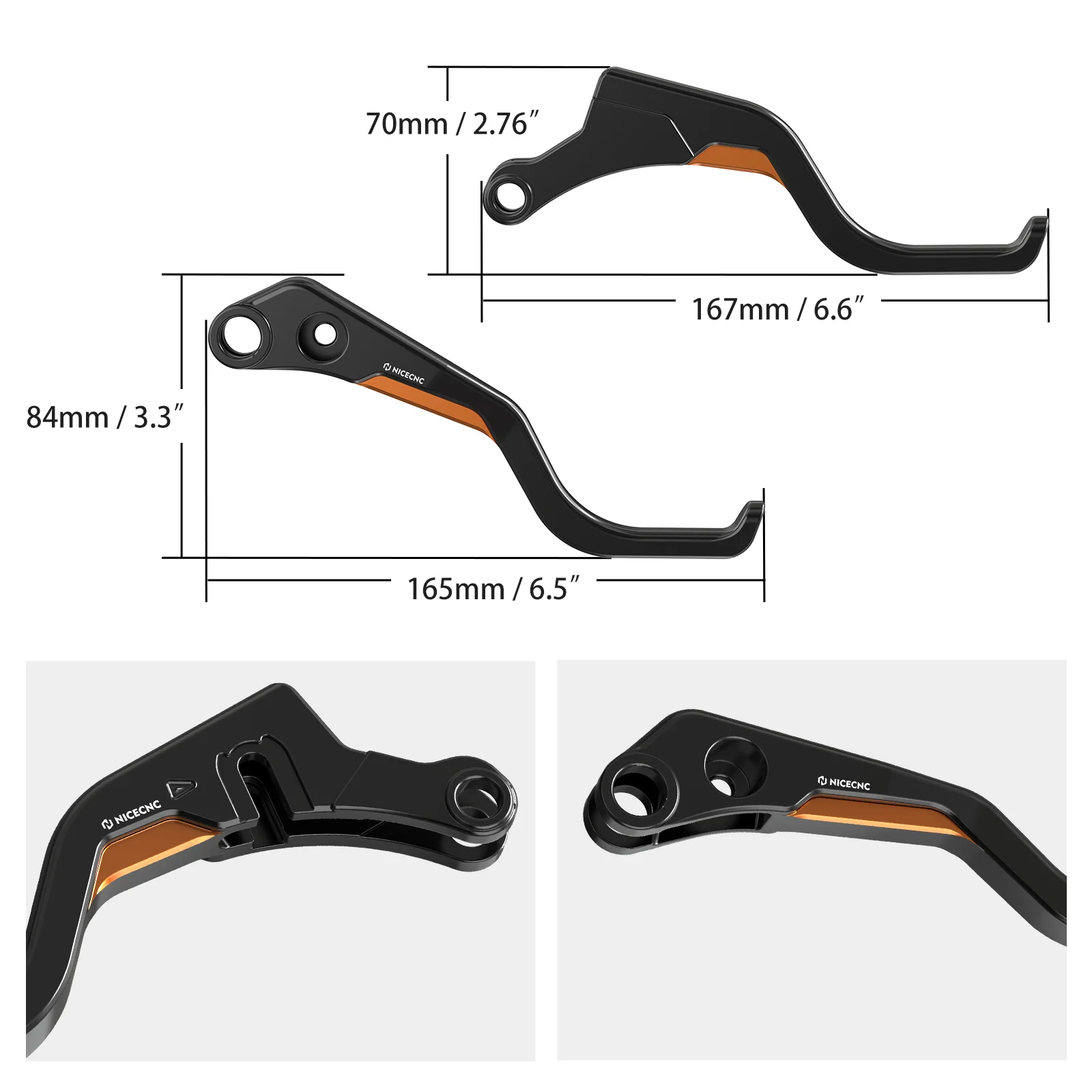 2-Finger Short Brake Clutch Levers For Harley Sportster S Pan America 1250 Nightster - Image 5