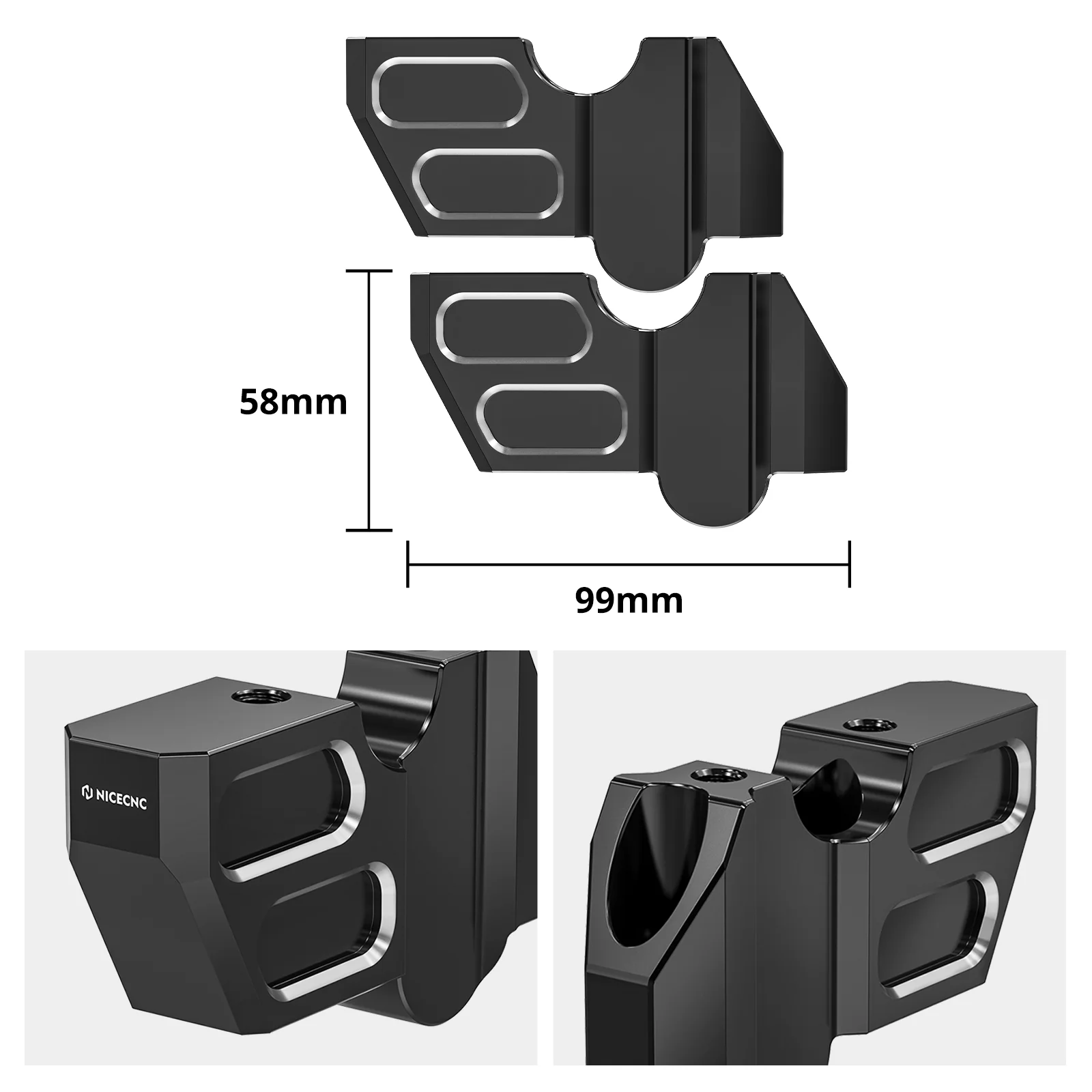 Handlebar Risers Rearward Kickback Mount For Harley Sportster S 1250 - Image 12