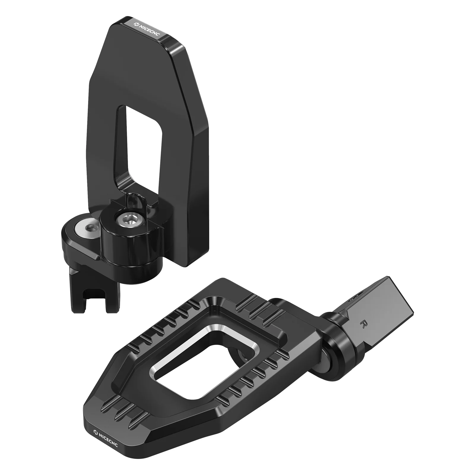Adjustable Enlarged Rider Footpegs For Harley Softail Standard Low Rider S ST Street Bob - Image 6