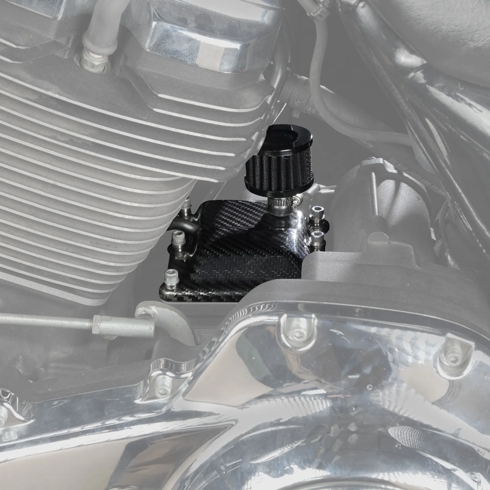 Carbon Fiber M8 Vented Transmission Top Cover For Harley Street Bob Low Rider S Fat Boy - Image 10