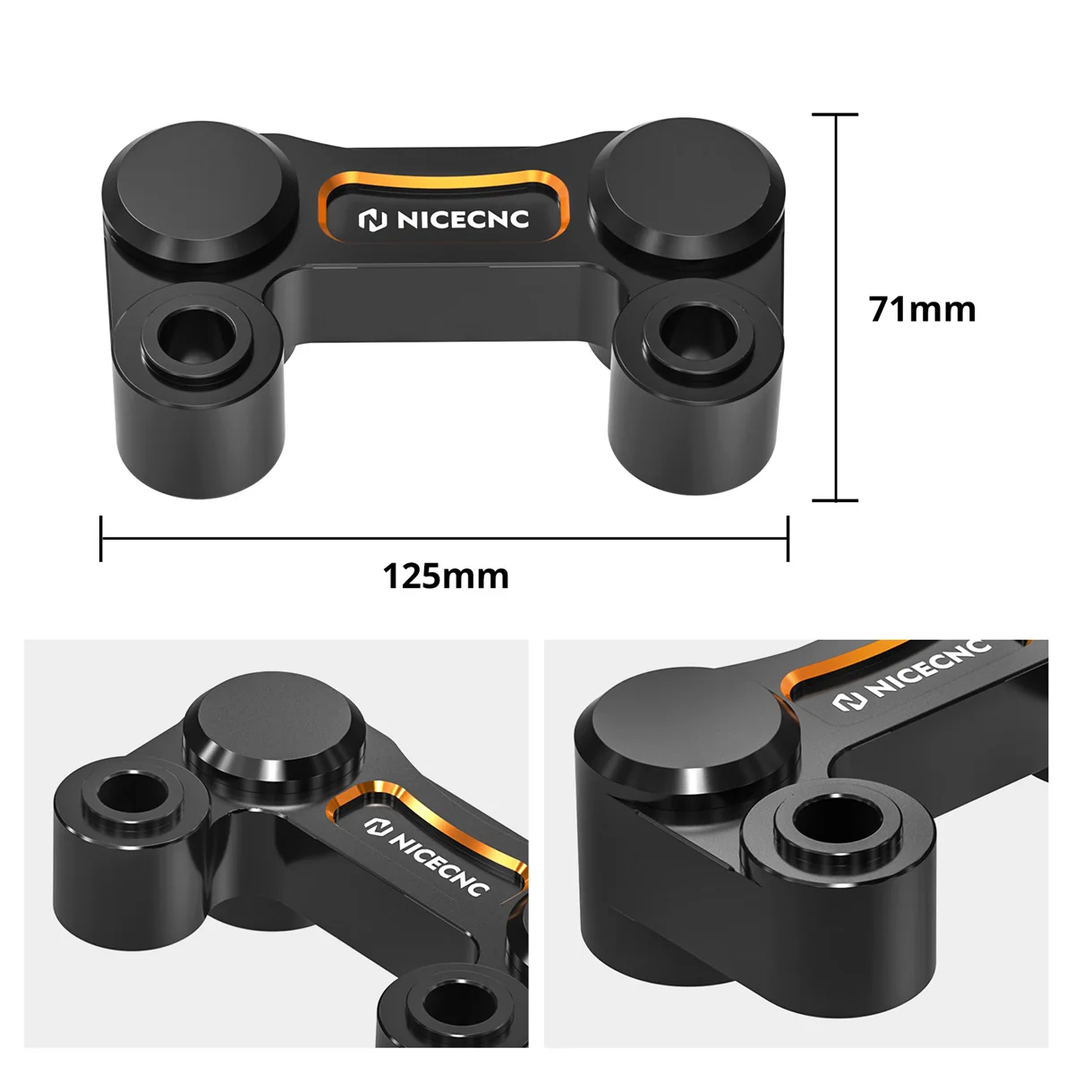 Handlebar Riser Pull Back Plate Relocation Bracket For Harley Road Glide Road King - Image 6