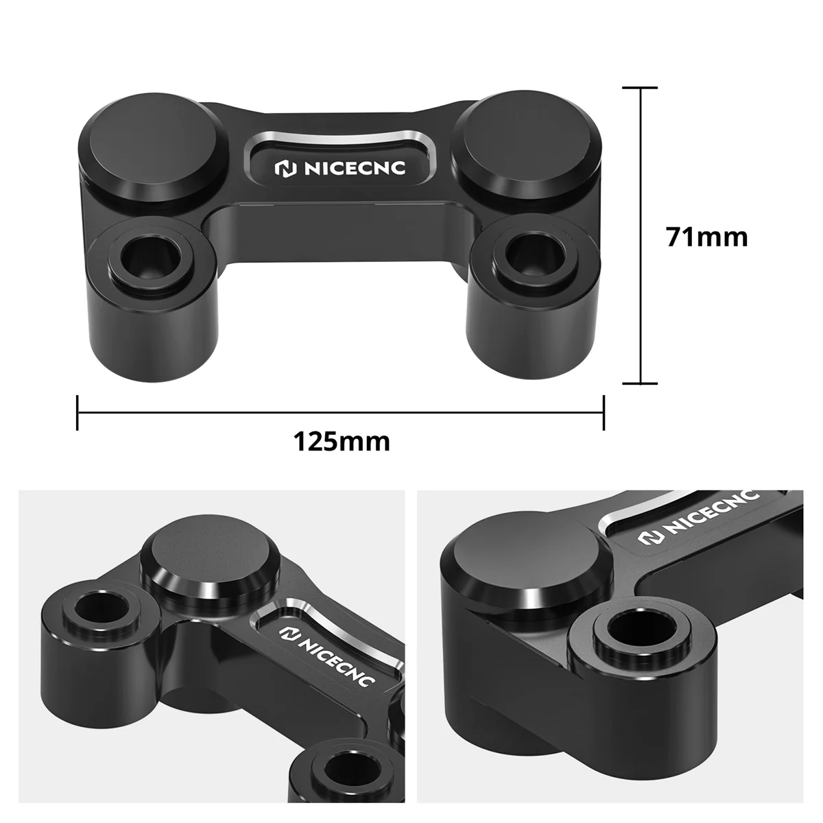 Handlebar Riser Pull Back Plate Relocation Bracket For Harley Road Glide Road King - Image 16