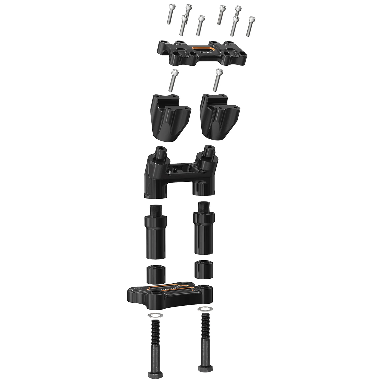 Kickback Handlebar Riser Kit For Harley Street Electra Tri Glide Ultra Limited 1-1/8" Bar - Image 12