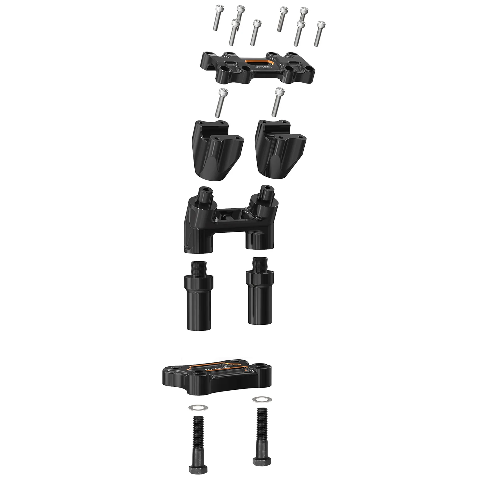 Kickback Handlebar Riser Kit For Harley Street Electra Tri Glide Ultra Limited 1-1/8" Bar - Image 13