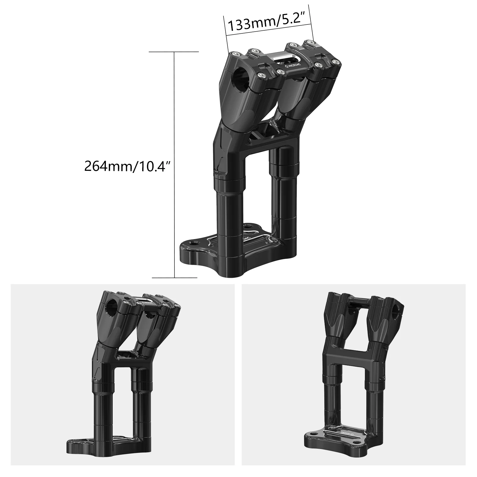 Kickback Handlebar Riser Kit For Harley Street Electra Tri Glide Ultra Limited 1-1/8" Bar - Image 29