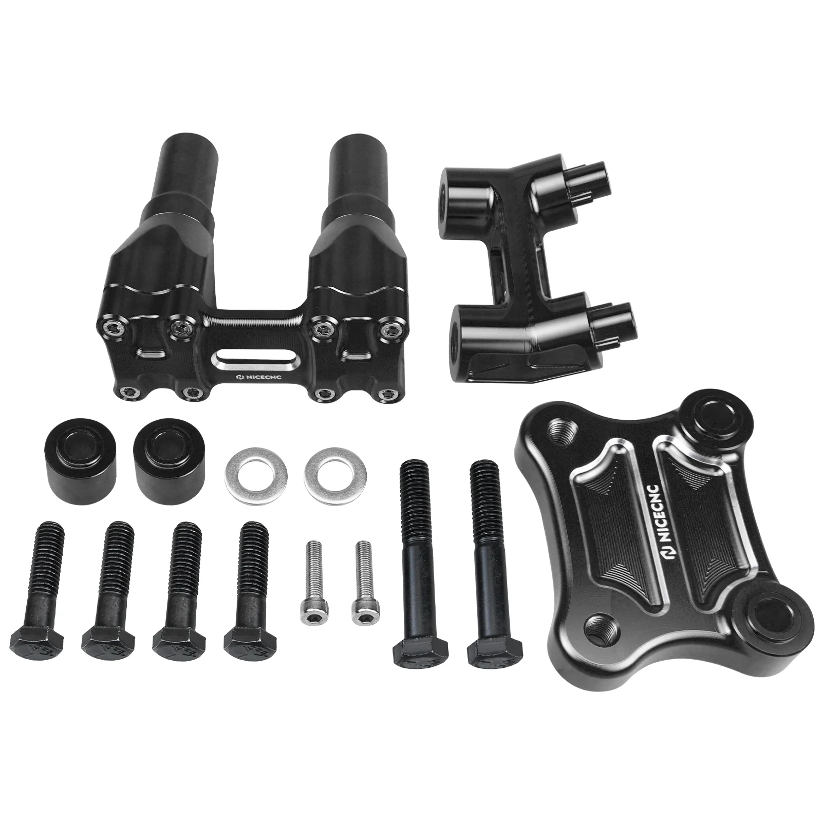 Kickback Handlebar Riser Kit For Harley Street Electra Tri Glide Ultra Limited 1-1/8" Bar - Image 30