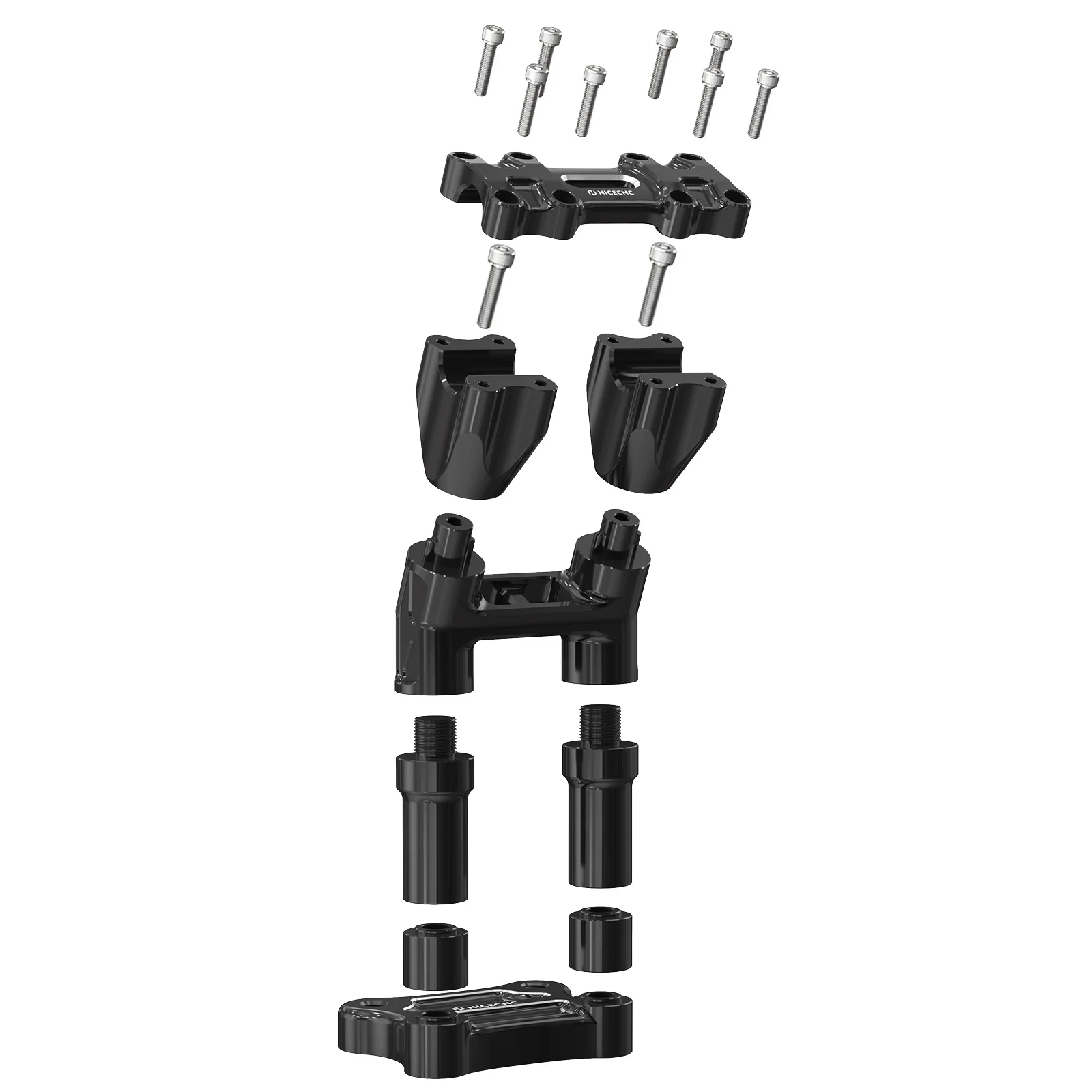 Kickback Handlebar Riser Kit For Harley Street Electra Tri Glide Ultra Limited 1-1/8" Bar - Image 33