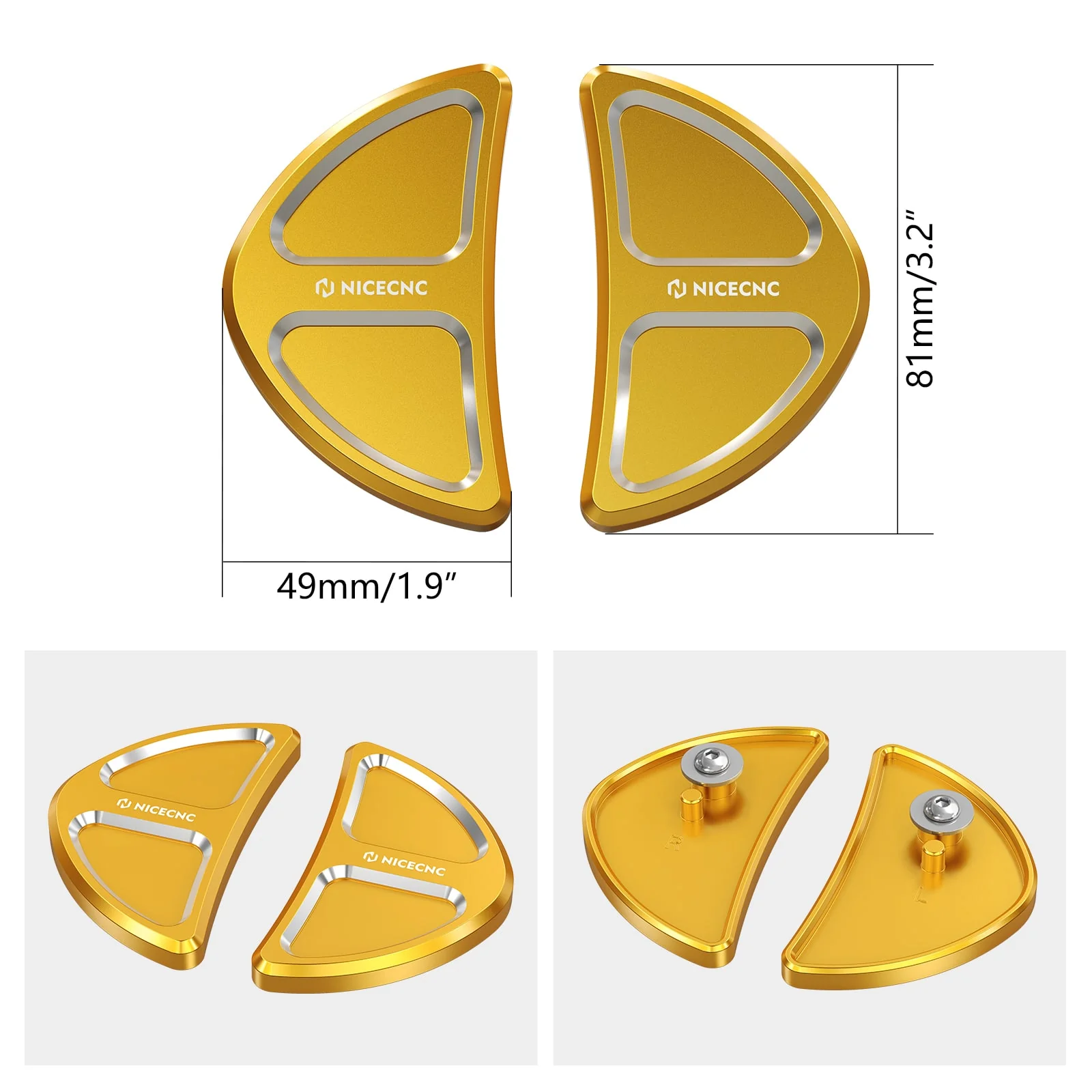 Batwing Fairing Rearview Mirror Hole Inserts Plugs Covers For Harley Street Glide FLHX FLHXS - Image 13