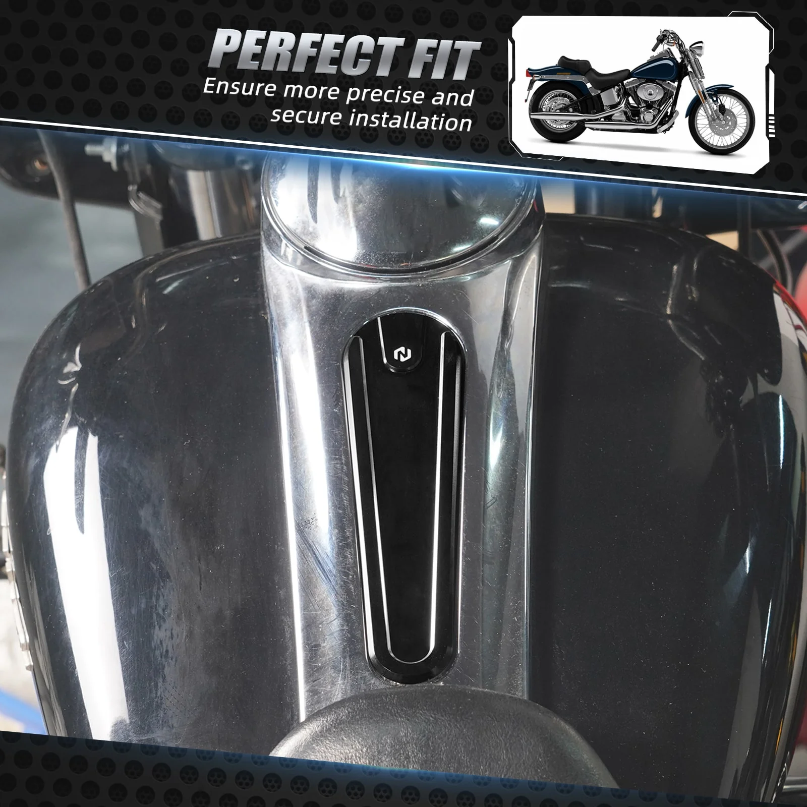 Gas Tank Dash Console Insert Cover For Harley Street Glide / Special FLHX FLHXS - Image 3