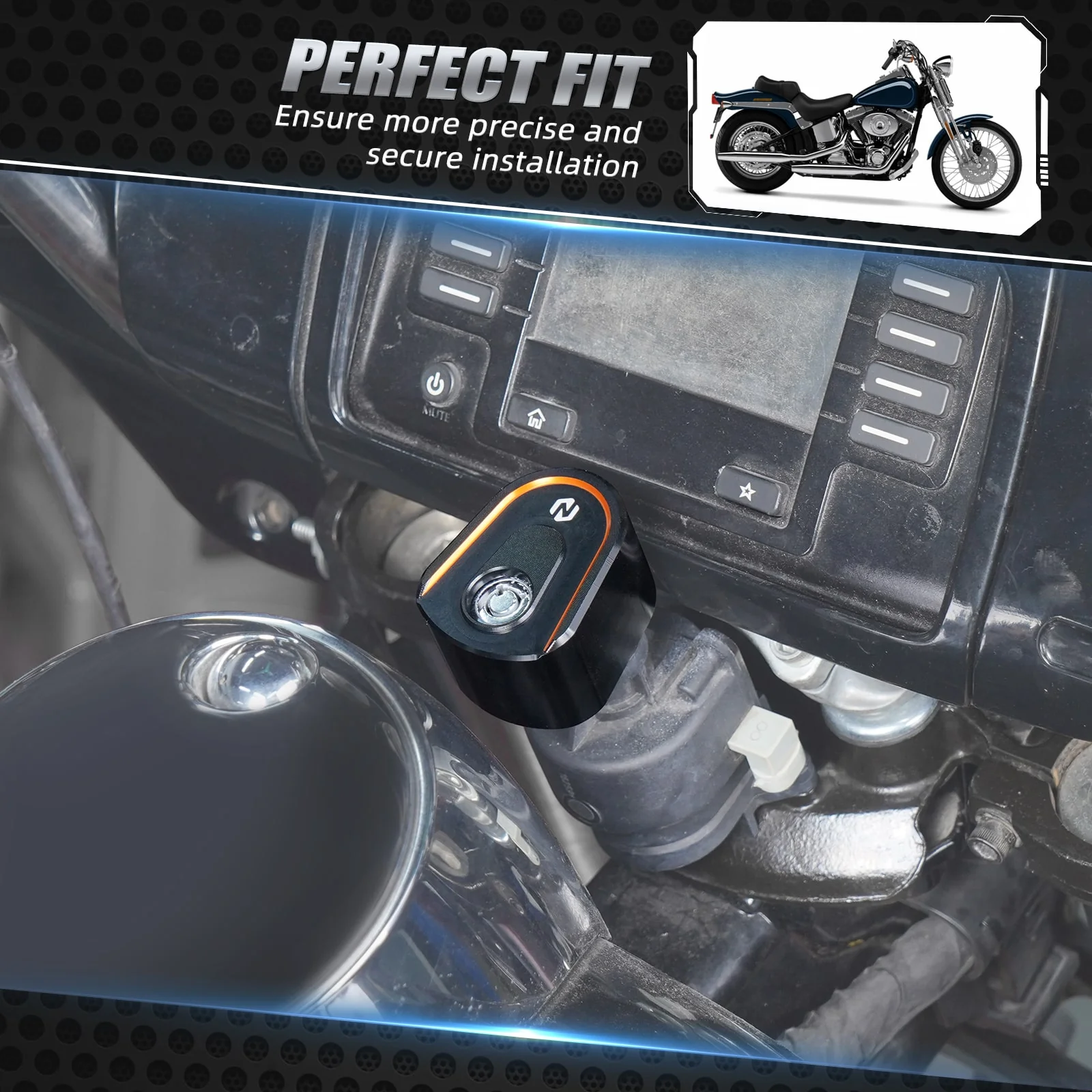 Ignition Switch Cover Cap For Harley Tri Electra Road Street Glide Ultra Limited - Image 20