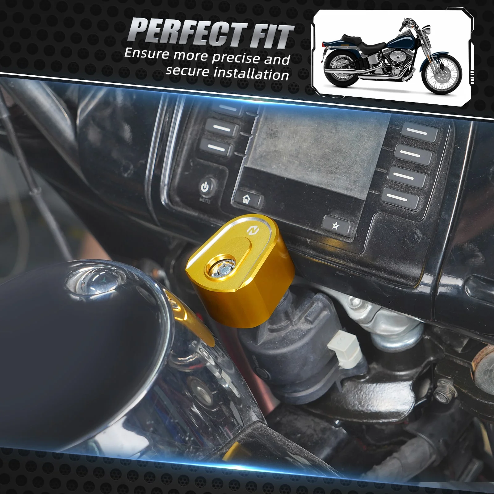 Ignition Switch Cover Cap For Harley Tri Electra Road Street Glide Ultra Limited - Image 22