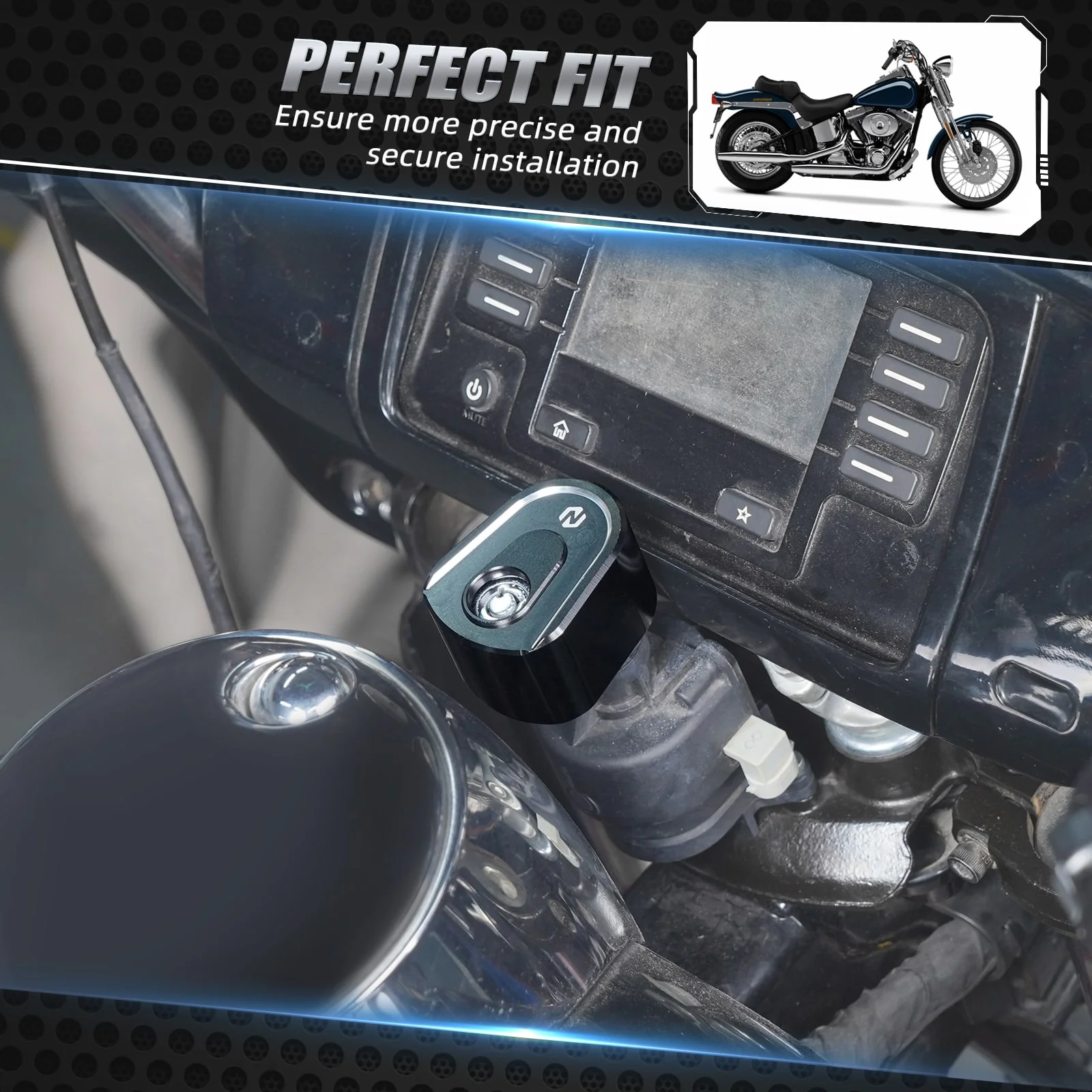 Ignition Switch Cover Cap For Harley Tri Electra Road Street Glide Ultra Limited - Image 24