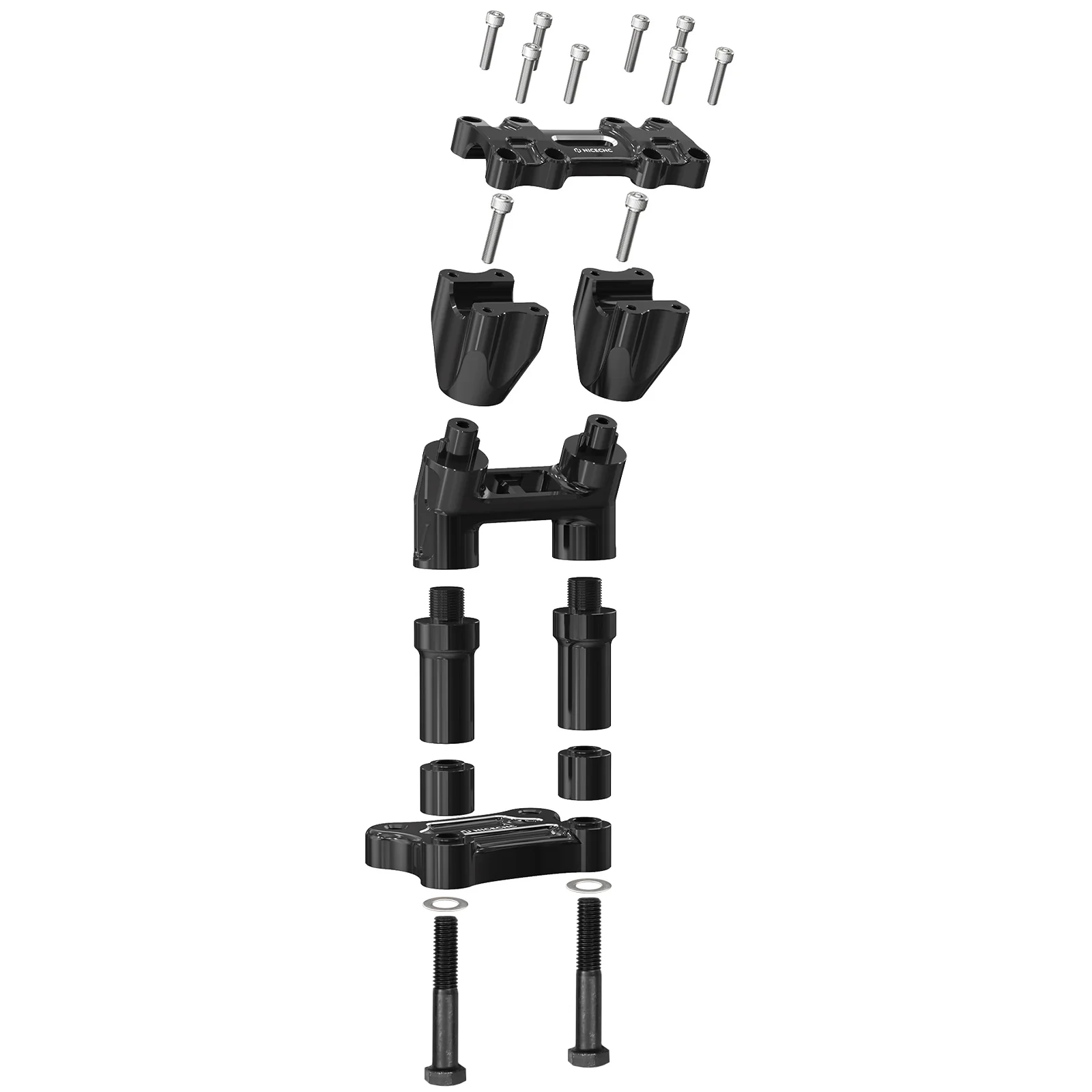 Modular Kickback Risers For Harley Tri Electra Street Glide Ultra Limited 1" Handlebar - Image 27