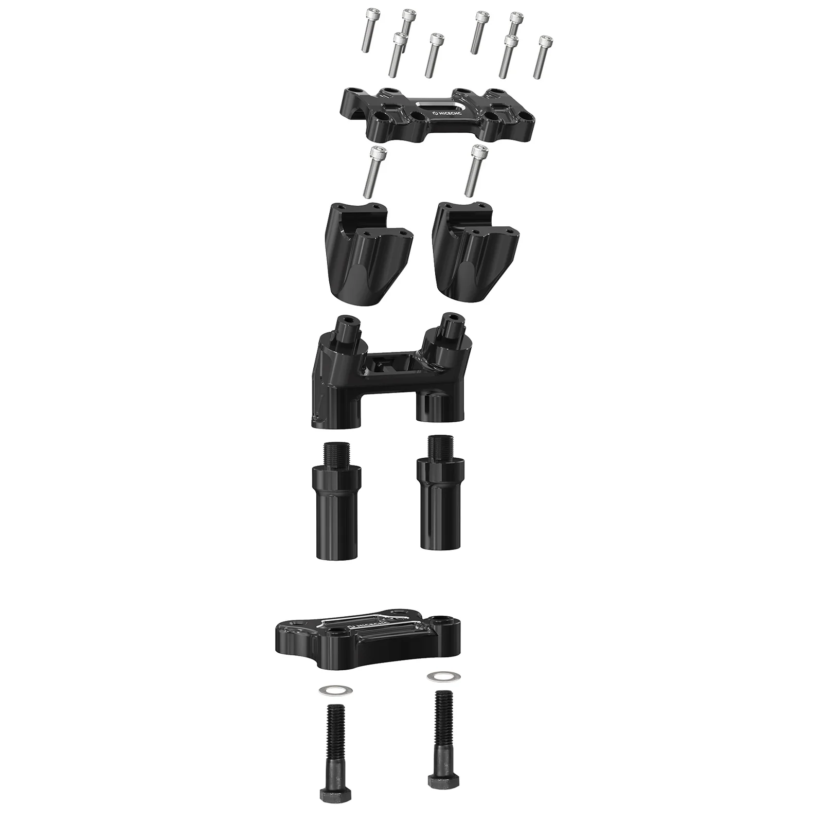 Modular Kickback Risers For Harley Tri Electra Street Glide Ultra Limited 1" Handlebar - Image 28